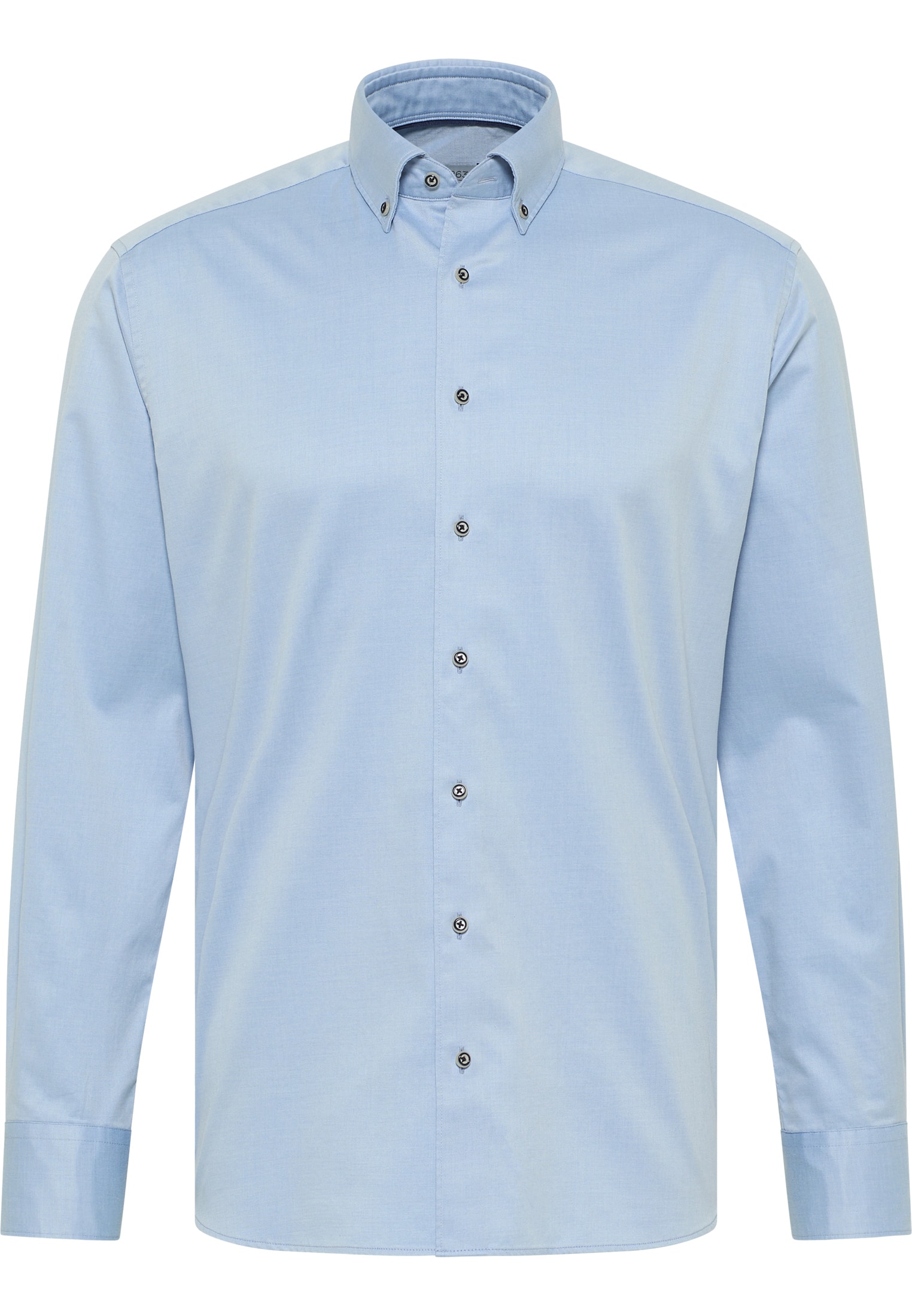 MODERN FIT Soft Luxury Shirt in hellblau unifarben