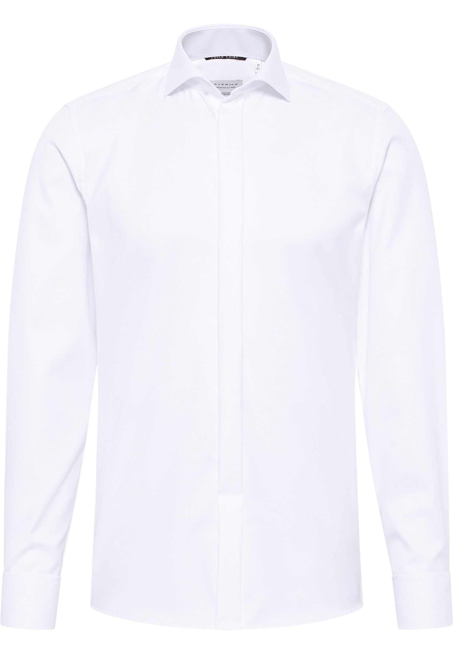 SLIM FIT Cover Shirt in wit vlakte