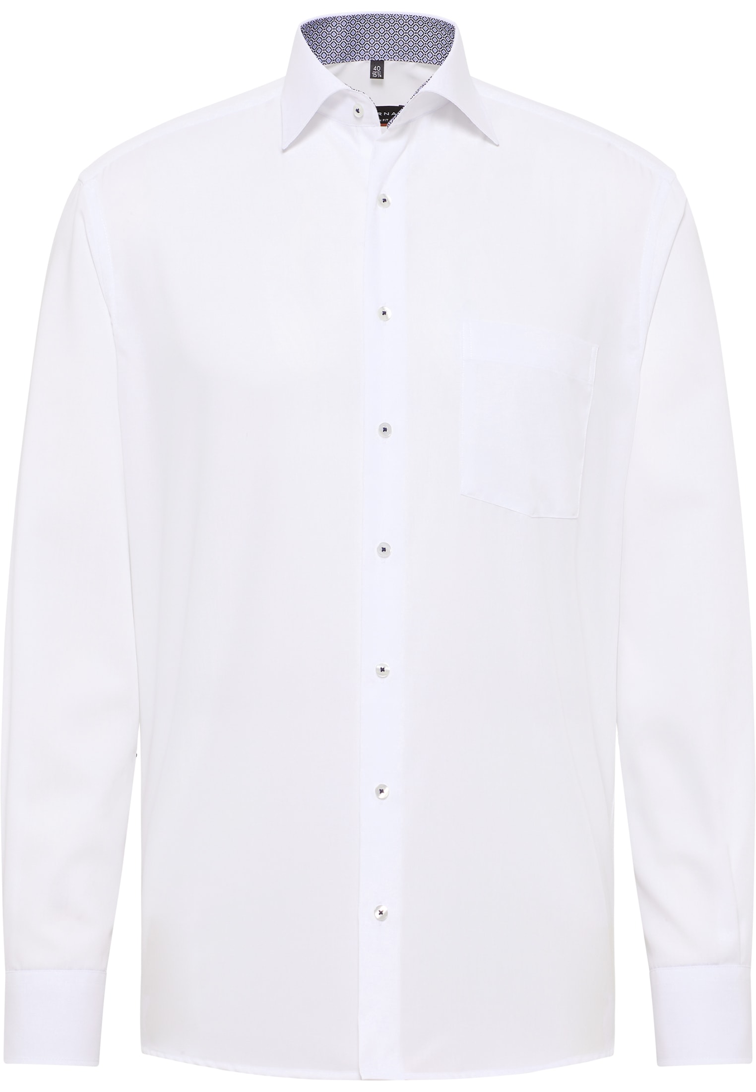MODERN FIT Shirt in white plain