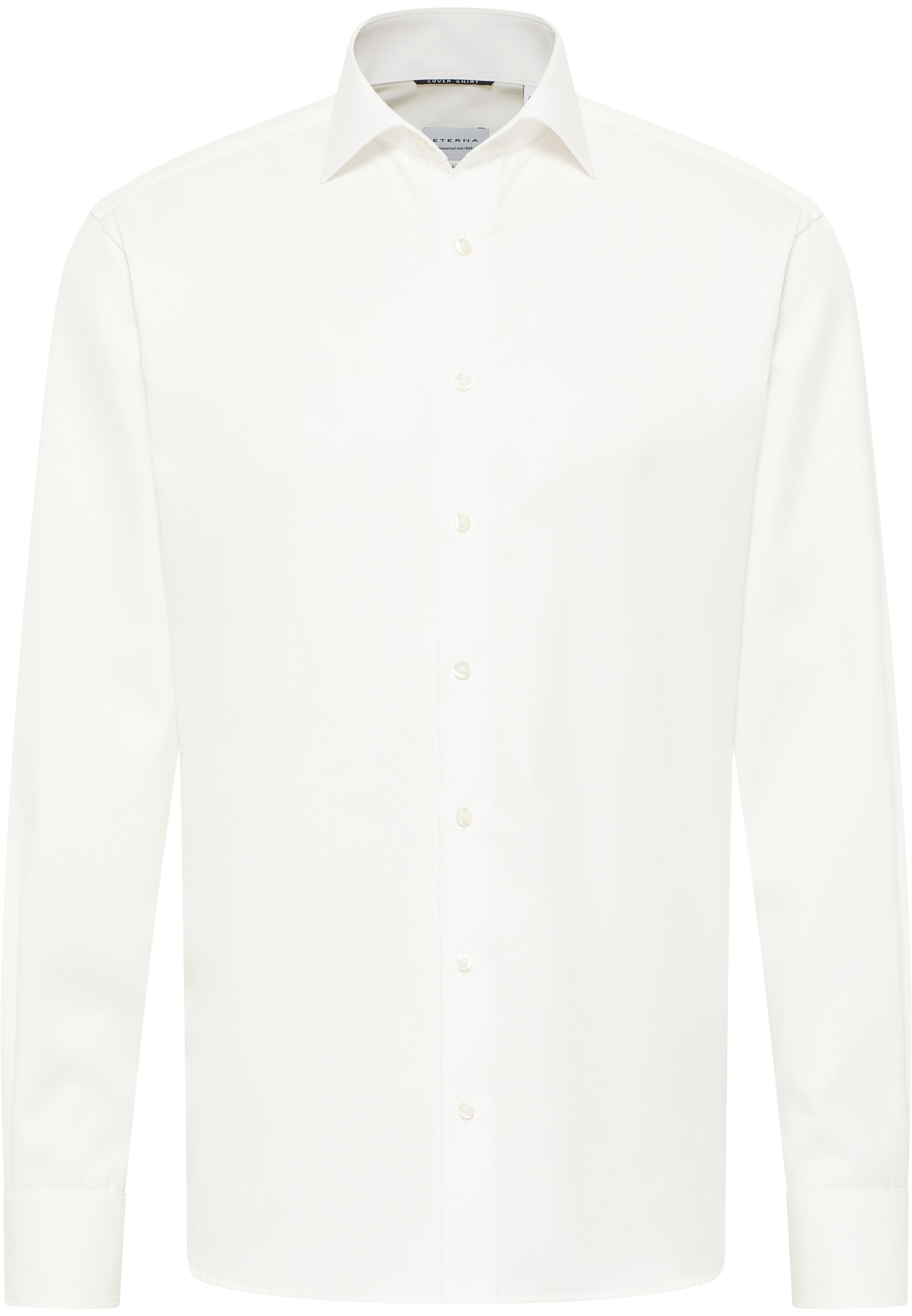 MODERN FIT Cover Shirt in beige plain