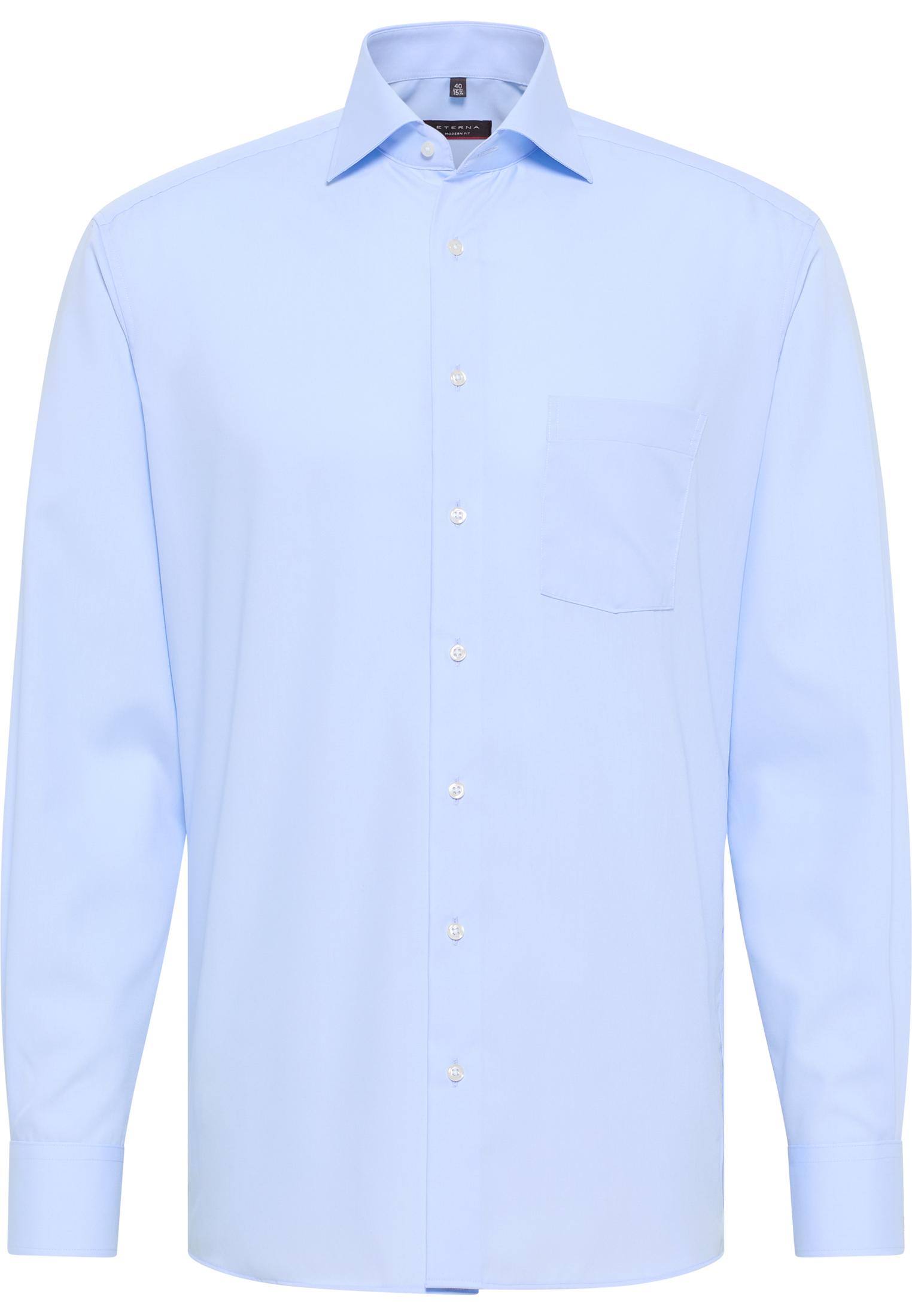 MODERN FIT Shirt in light blue plain
