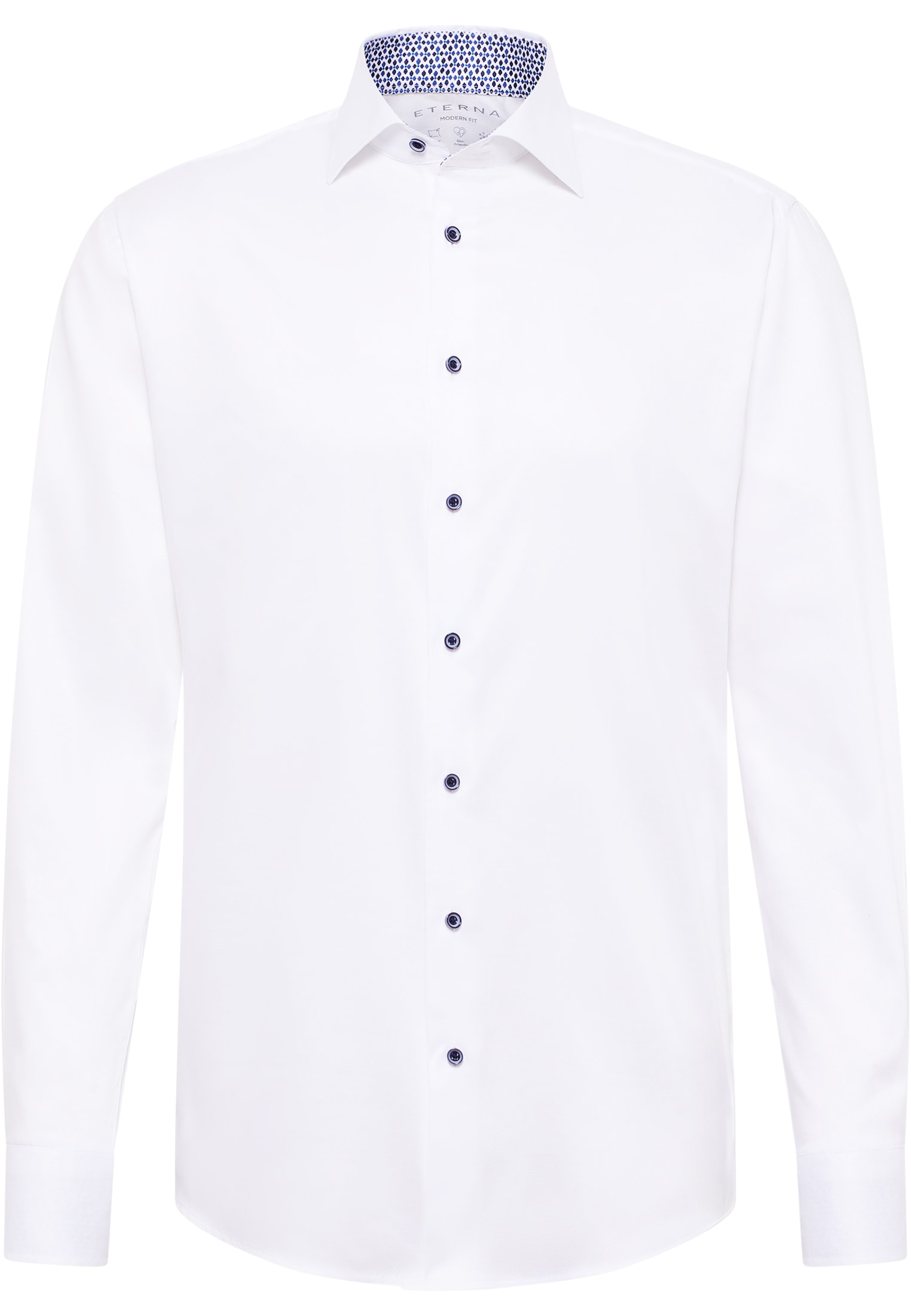 MODERN FIT Performance Shirt in weiß strukturiert