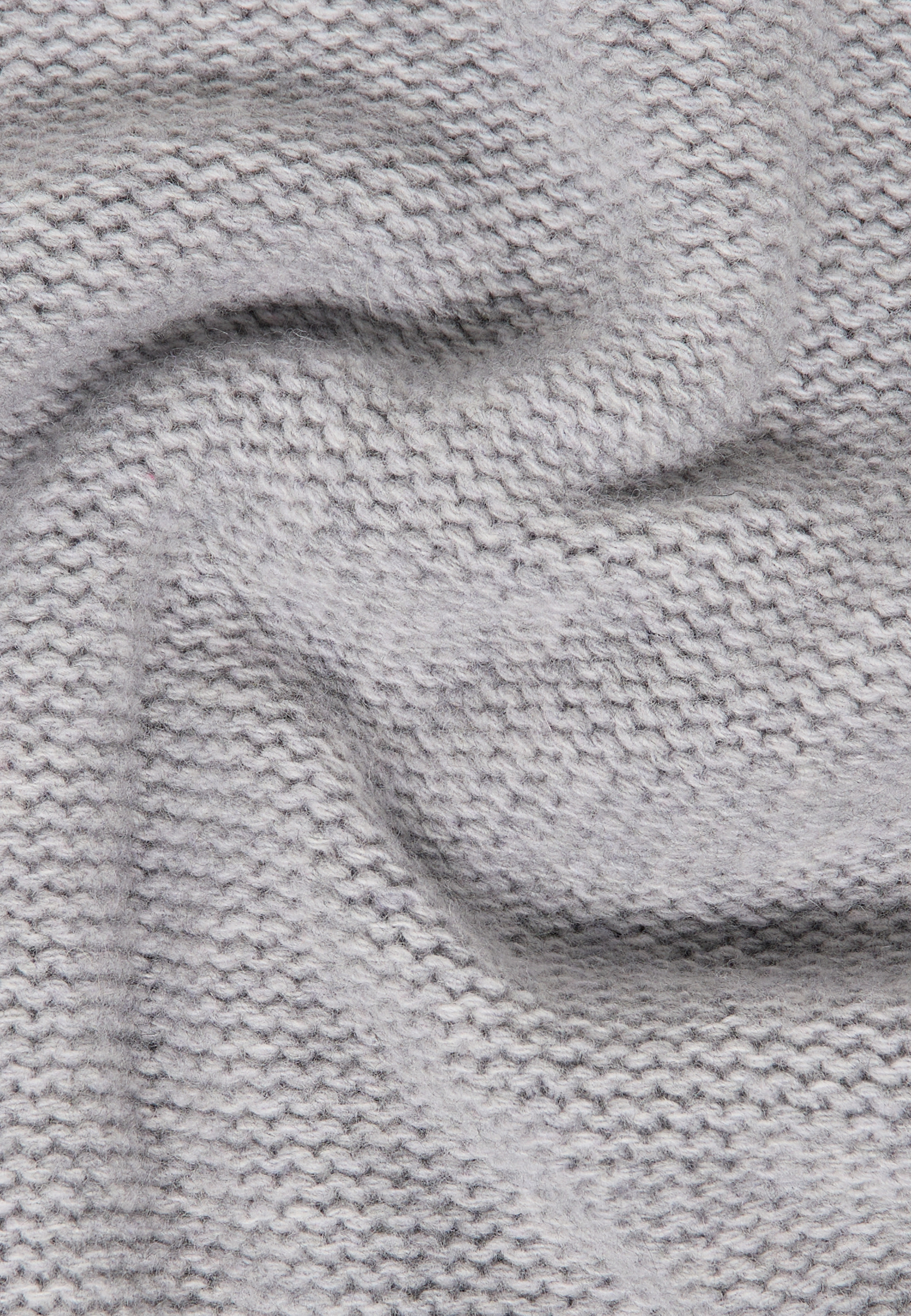 Gebreide pullover in grijs vlakte