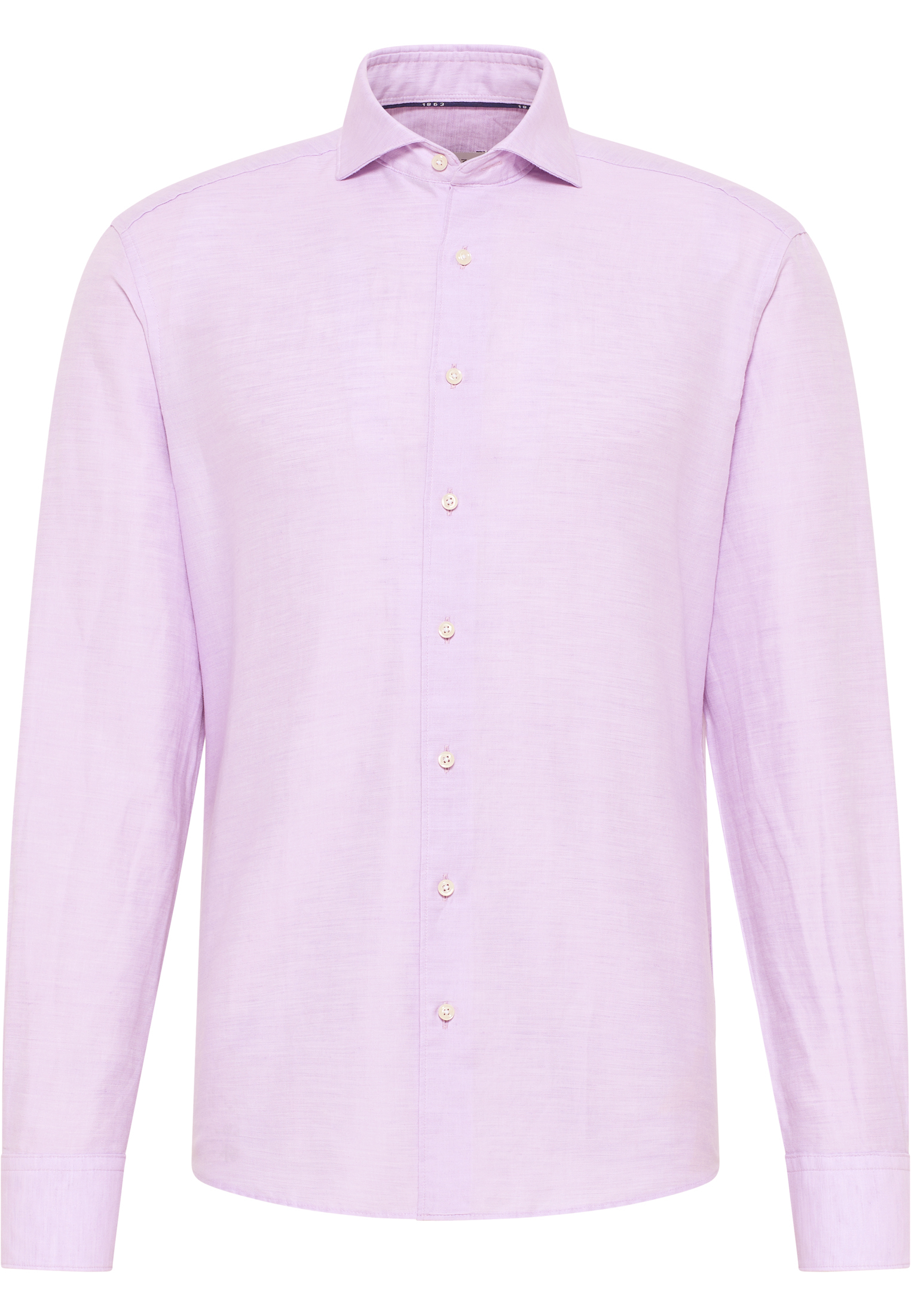 MODERN FIT Linen Shirt in lavendel vlakte