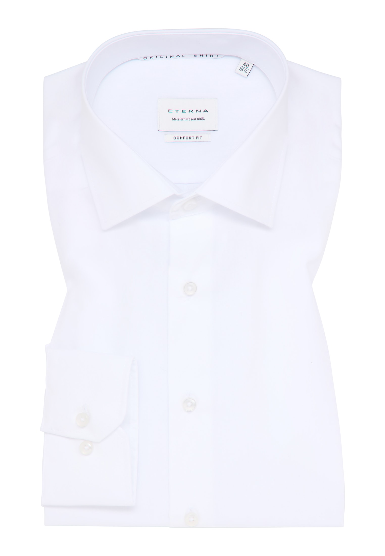 | | | Original weiß weiß Shirt 1SH12605-00-01-40-1/1 Langarm 40 unifarben | COMFORT in FIT