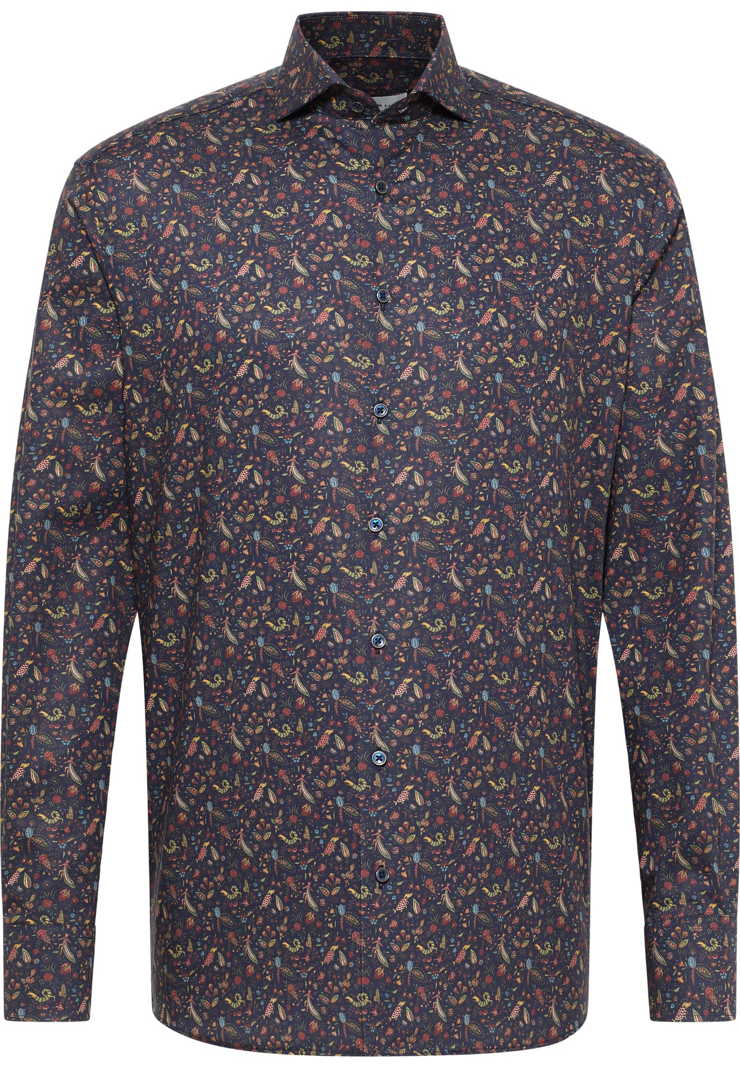 MODERN FIT Shirt in navy printed