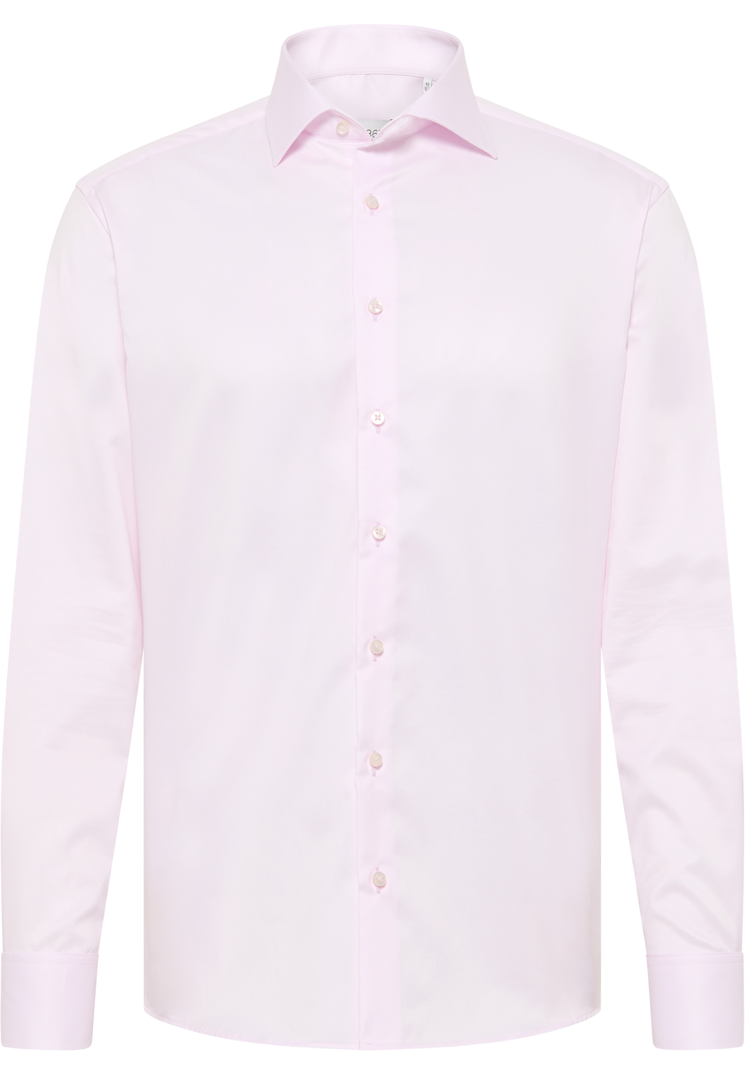 MODERN FIT Luxury Shirt in rosa unifarben