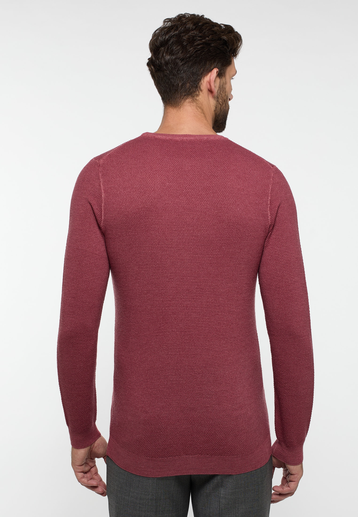 Strick Pullover | unifarben | 1KN00128-05-72-2XL | berry in 2XL berry