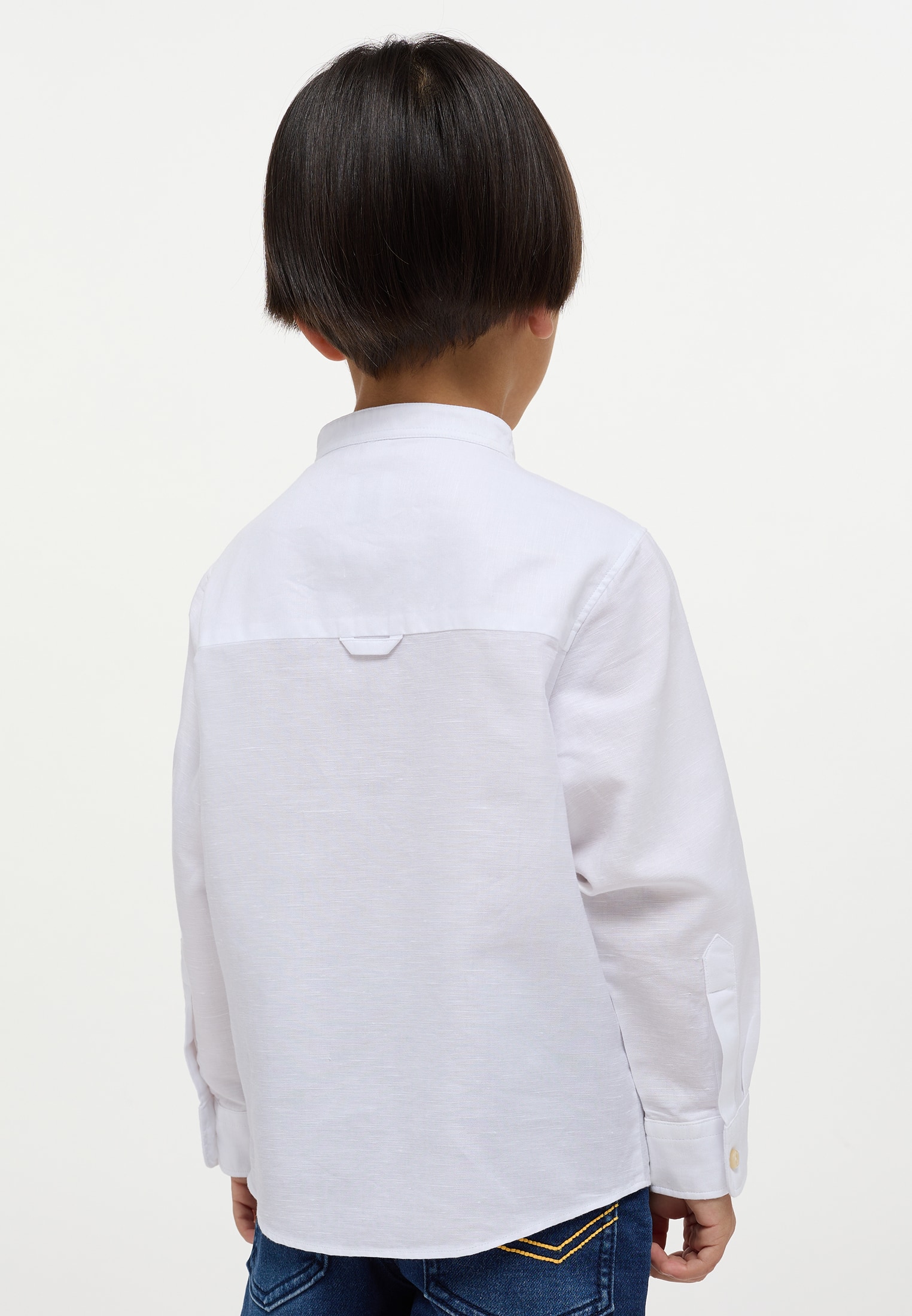 Linen Shirt in weiß unifarben