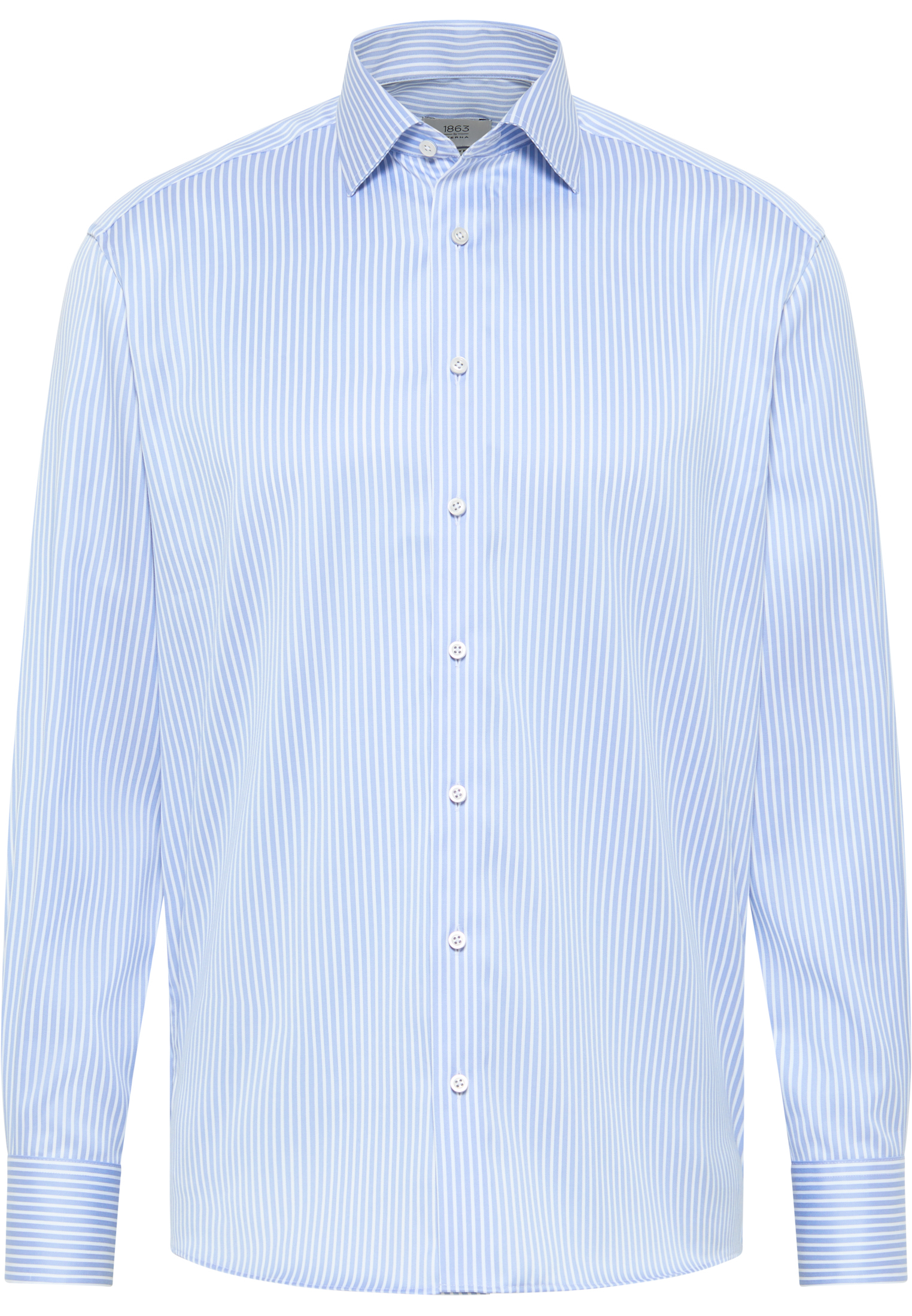 ETERNA striped cotton shirt COMFORT FIT