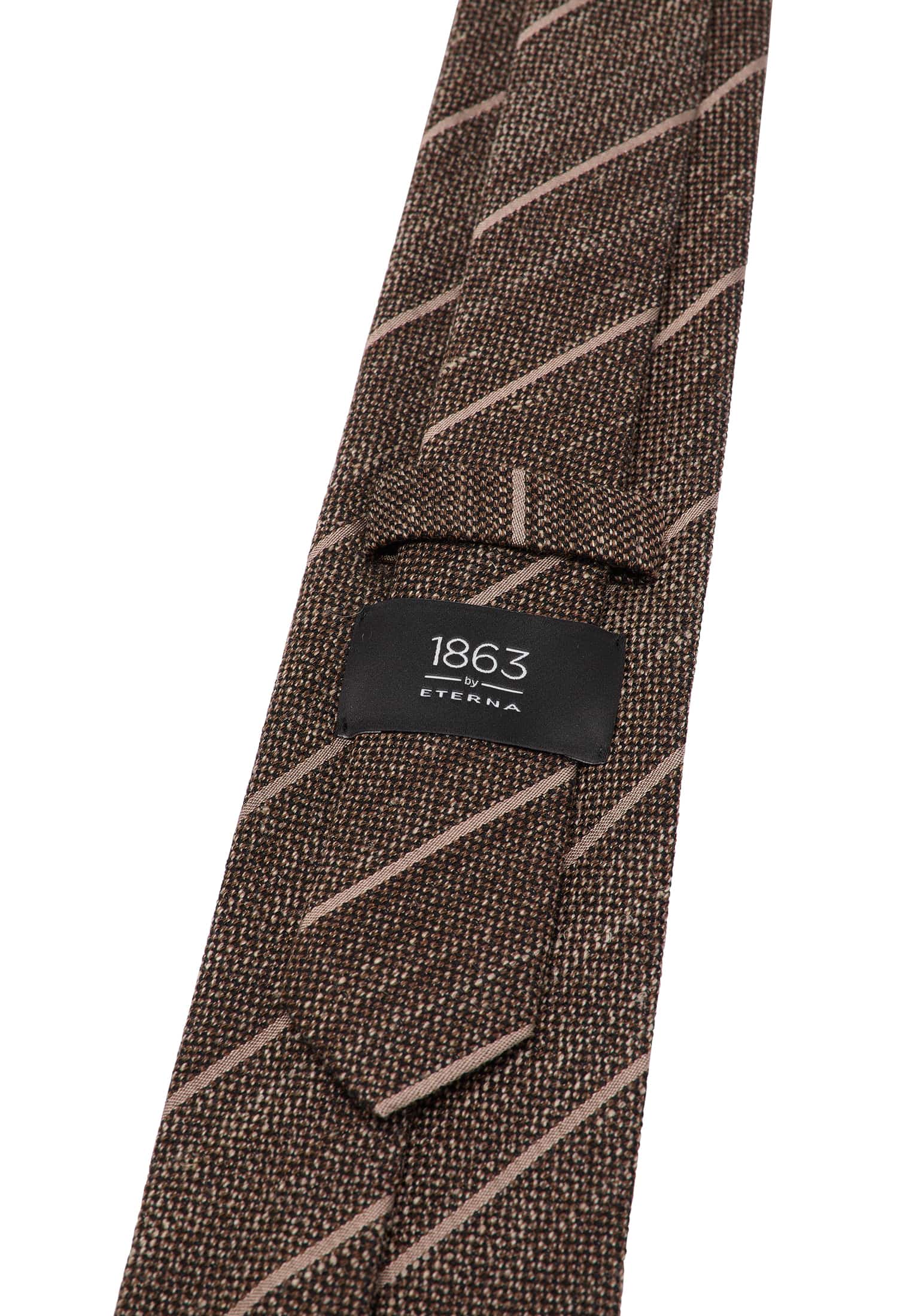 Tie in brown striped
