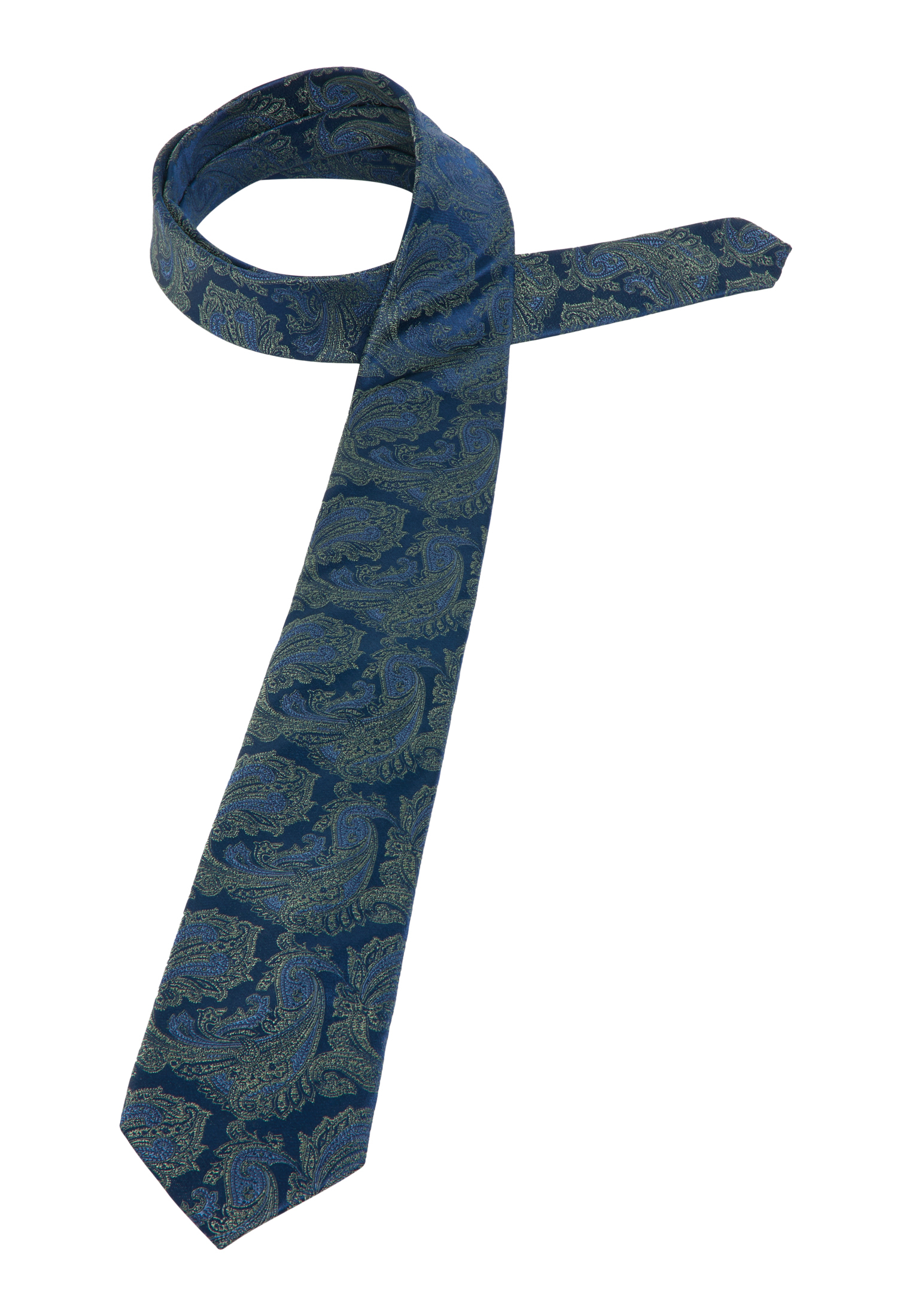 Krawatte in blau/grün gemustert | blau/grün | 142 | 1AC01884-81-48-142 | Breite Krawatten