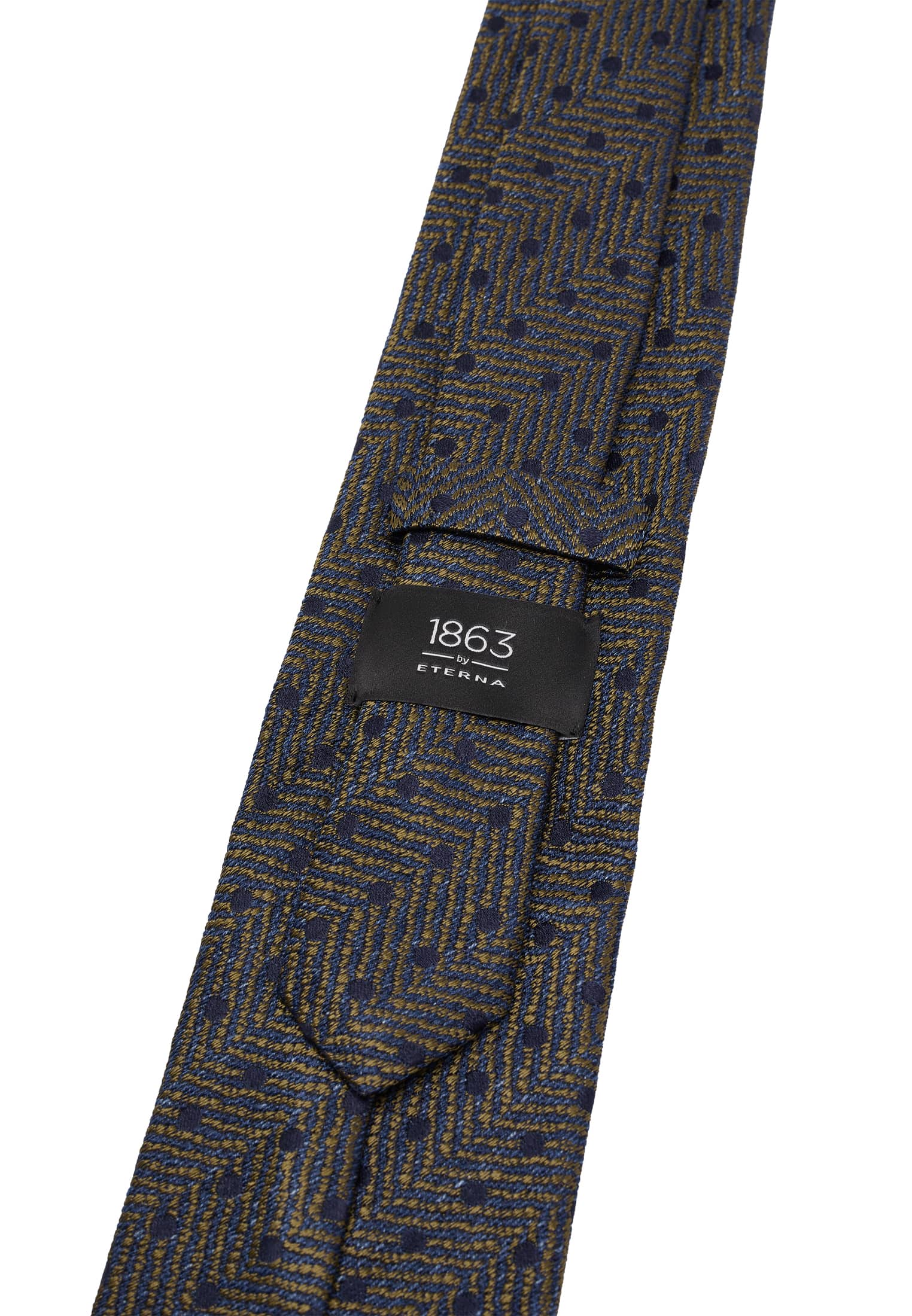 Krawatte in khaki strukturiert