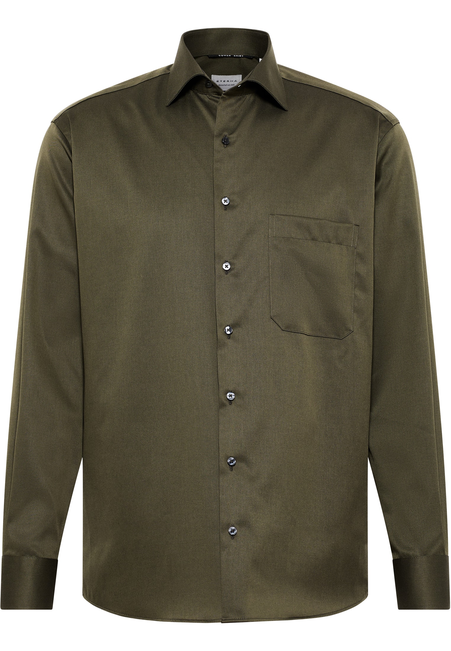 COMFORT FIT Cover Shirt in jade unifarben