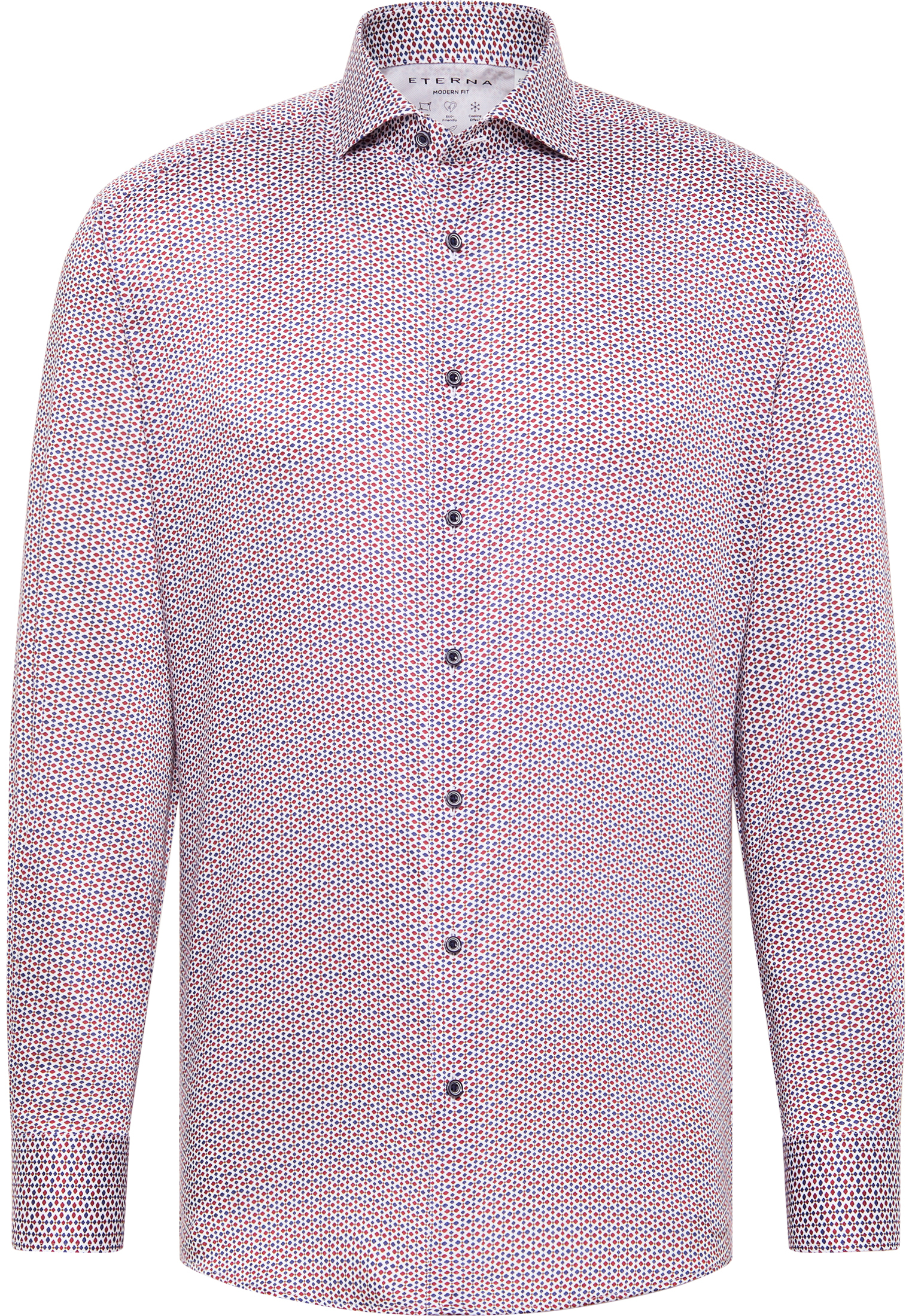 MODERN FIT Performance Shirt in red printed