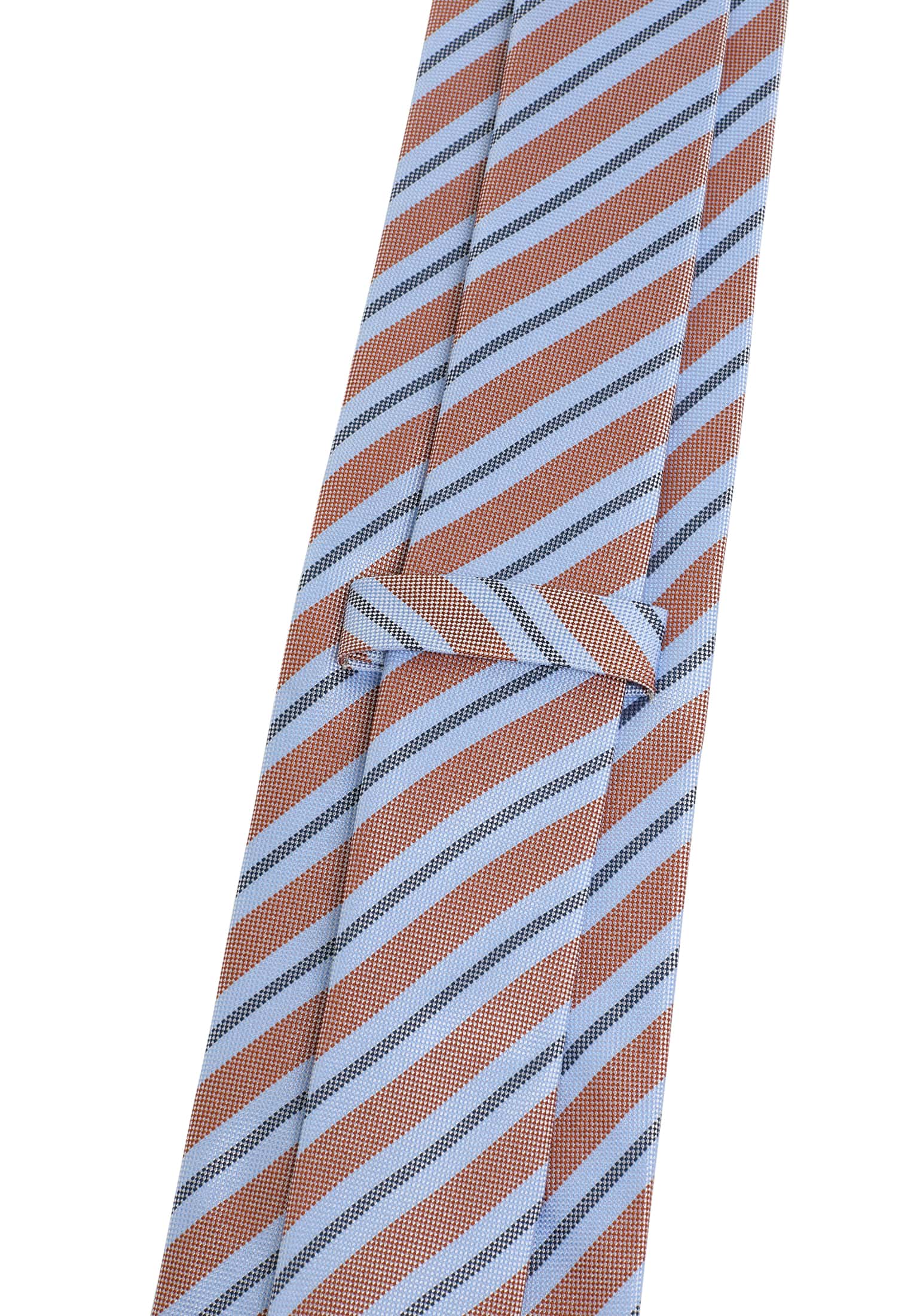 Krawatte in hellblau/orange gemustert | hellblau/orange | 142 |  1AC02006-81-33-142