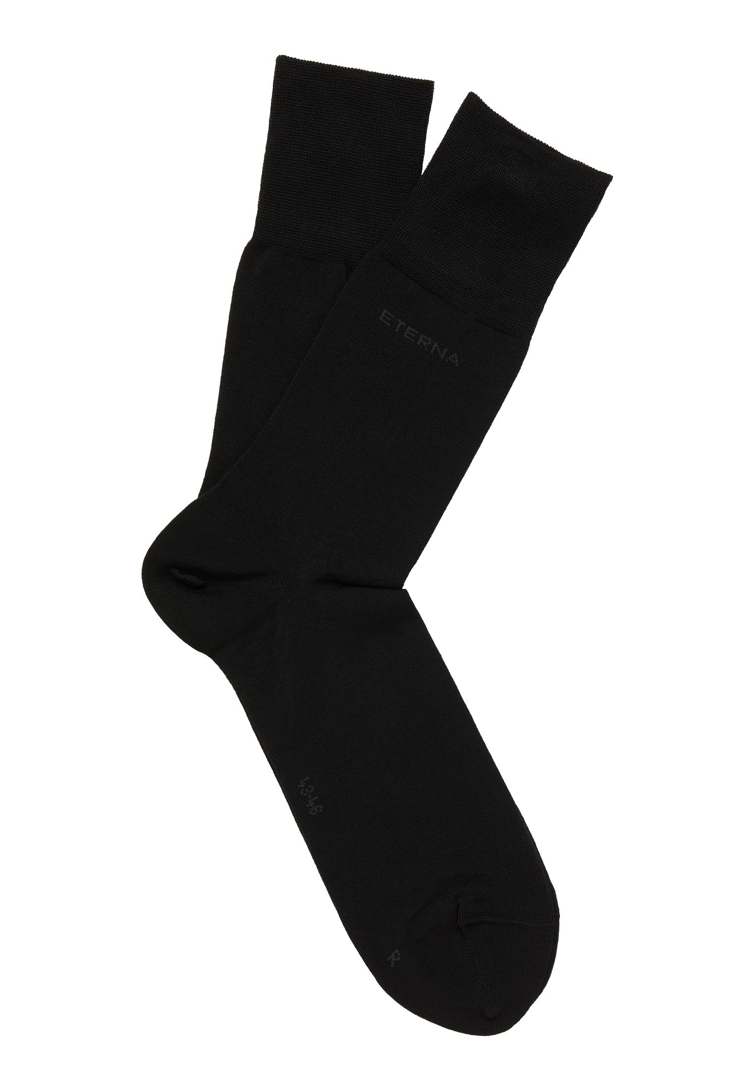 Socks in black plain