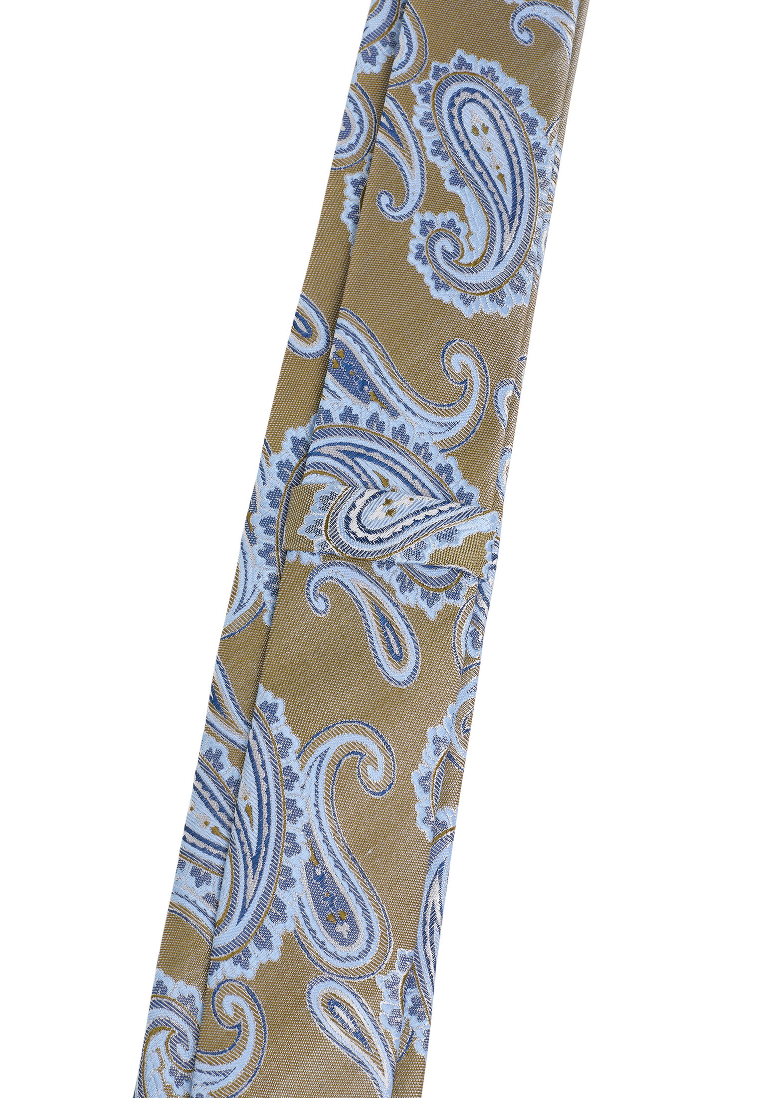 Tie in olive patterned