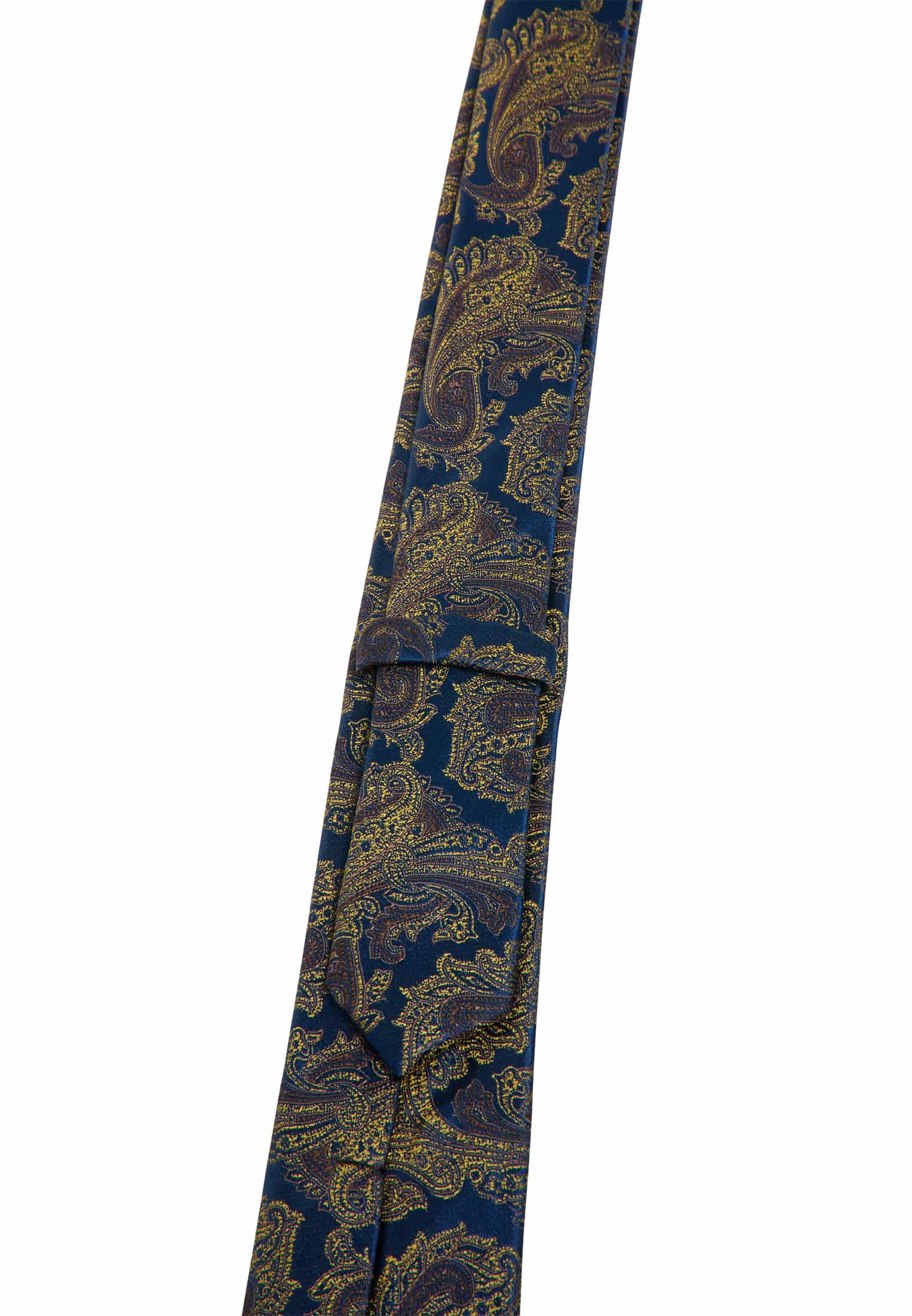 Krawatte in blau/gelb gemustert