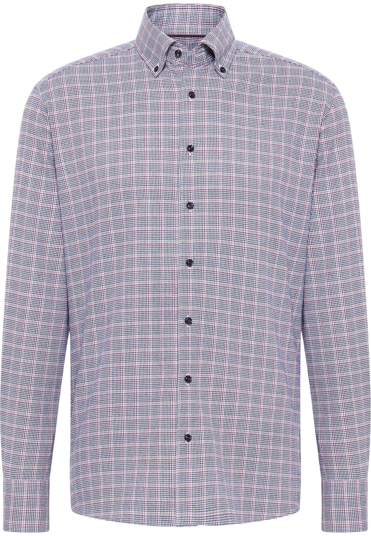 MODERN FIT Shirt in wine red checkered