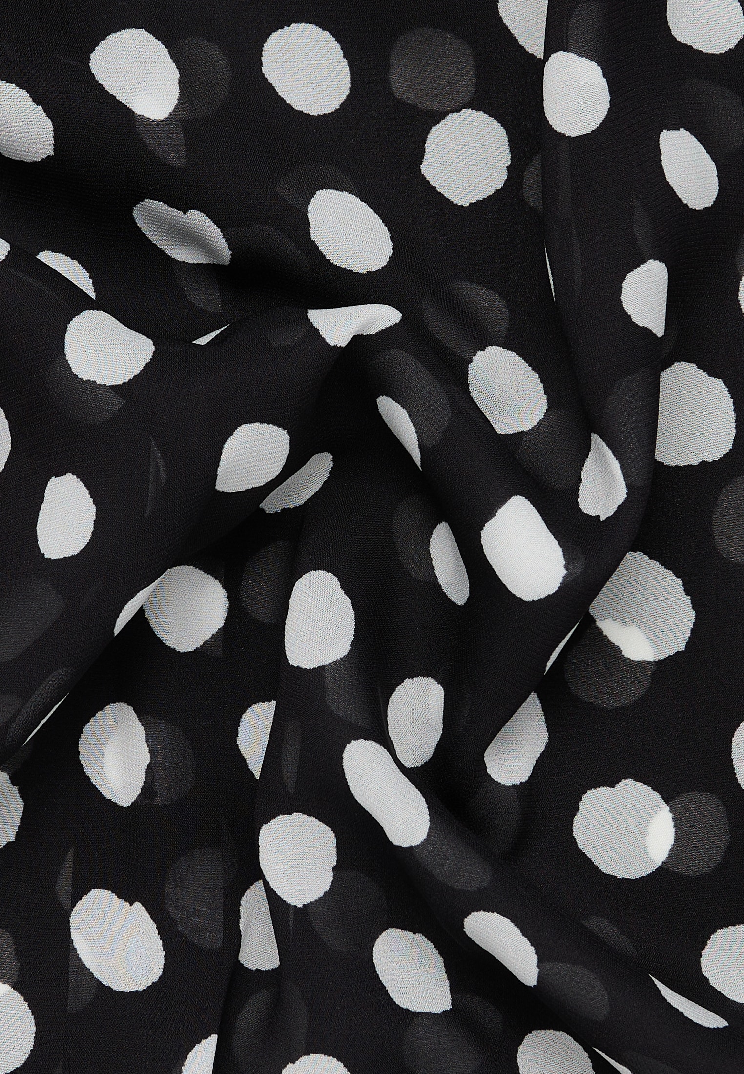 Hemdbluse in schwarz bedruckt