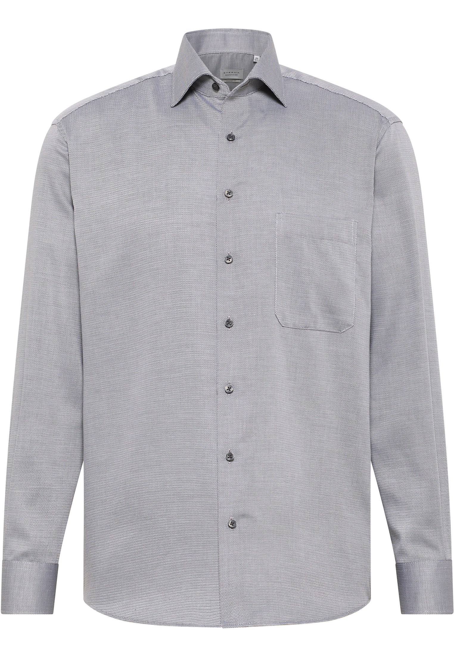 COMFORT FIT Shirt in anthracite structured