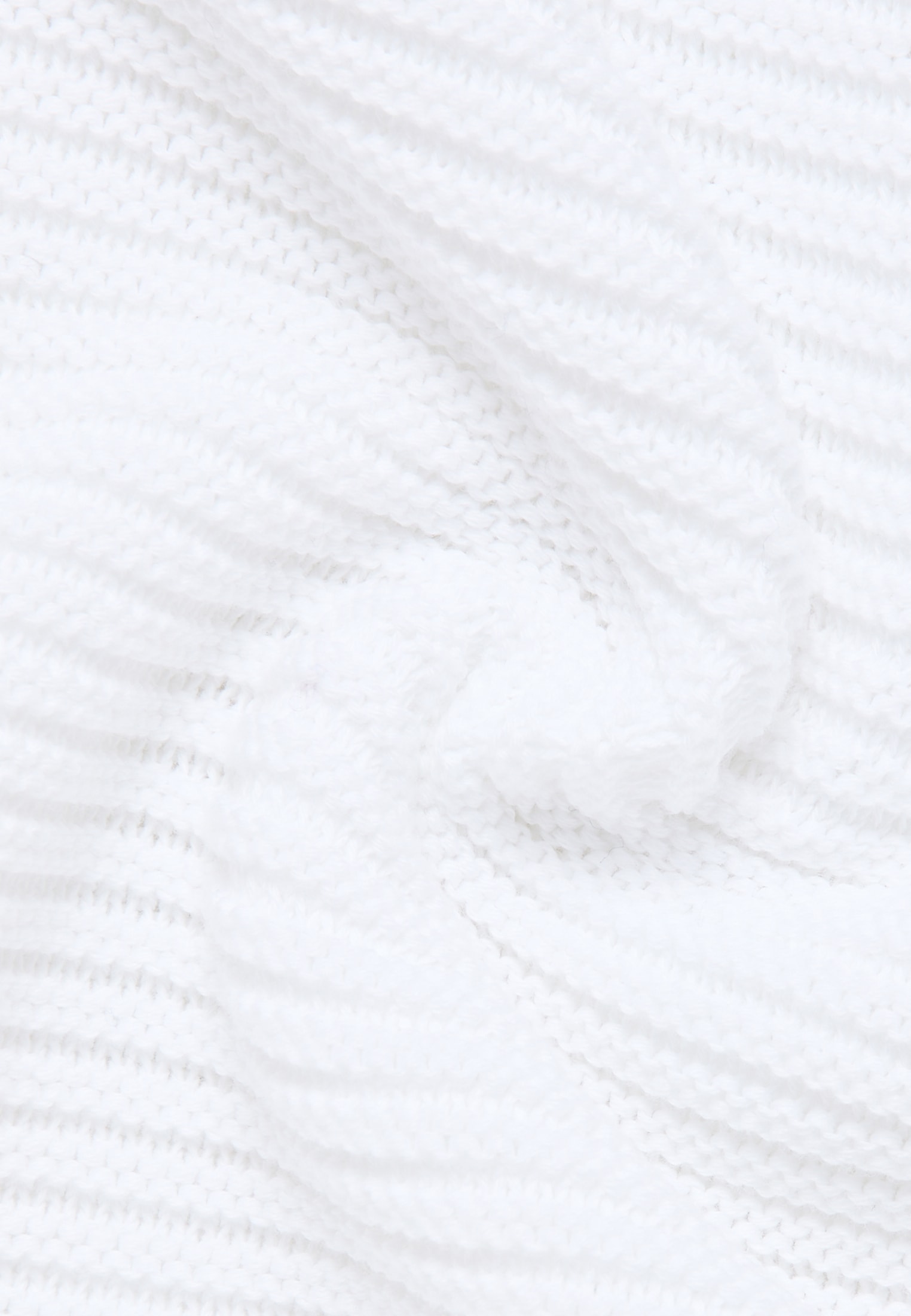 Gebreide pullover in wit vlakte