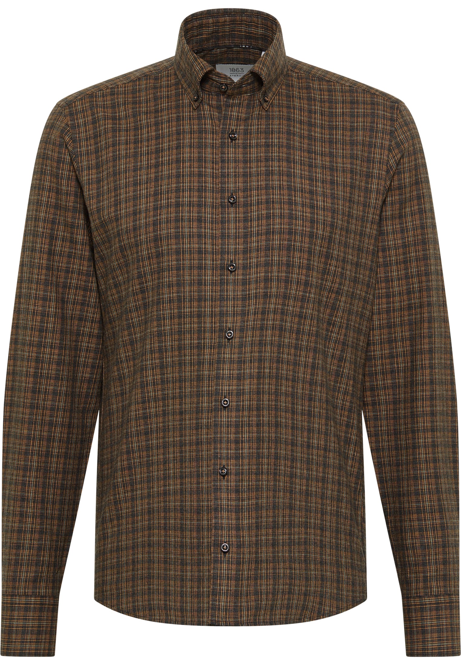 ETERNA checked Soft Tailoring shirt SLIM FIT