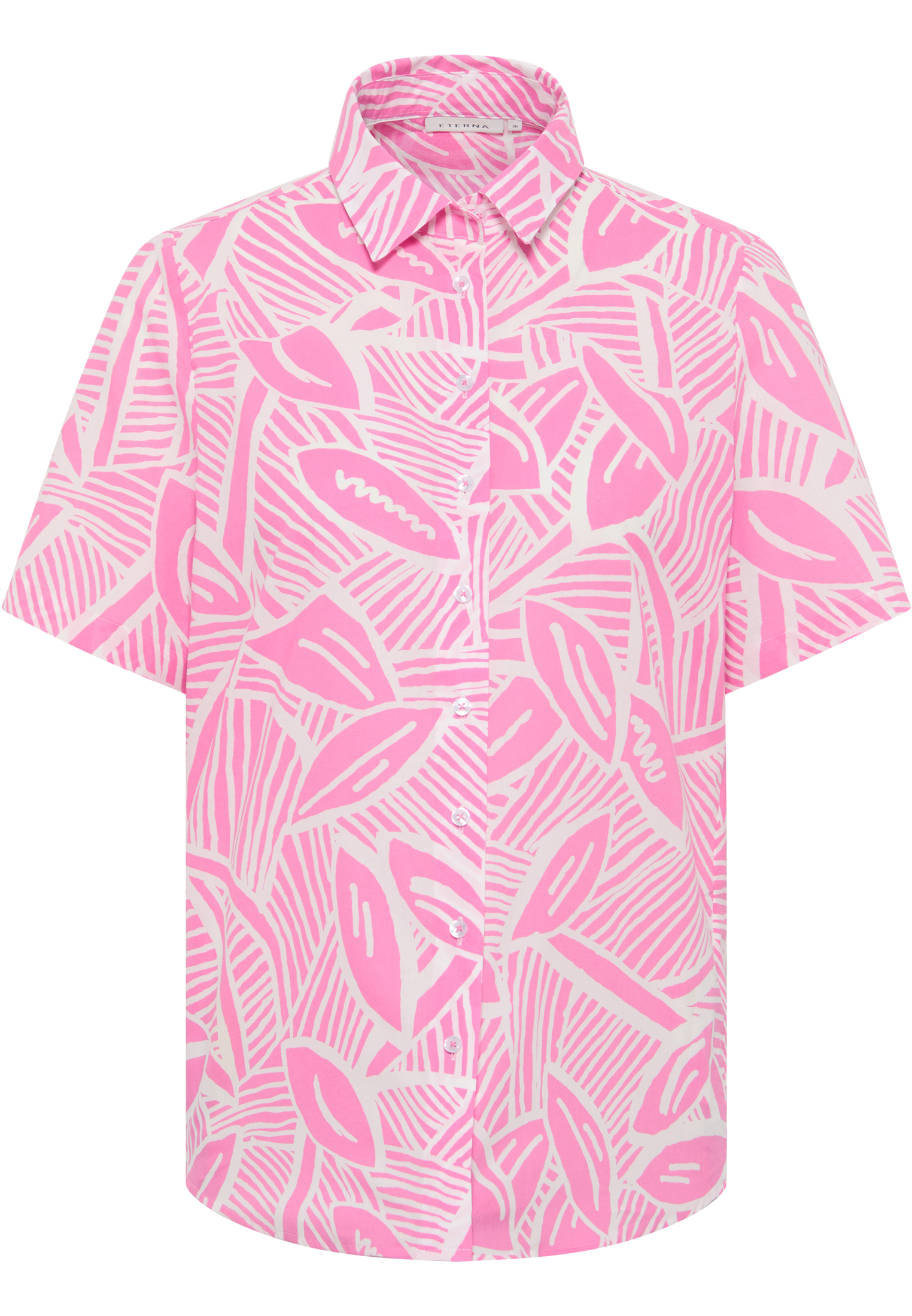 overhemdblouse in roze gedrukt