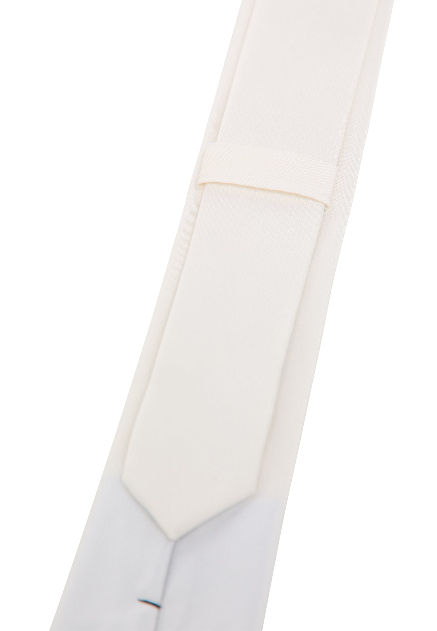 Krawatte in weiß unifarben