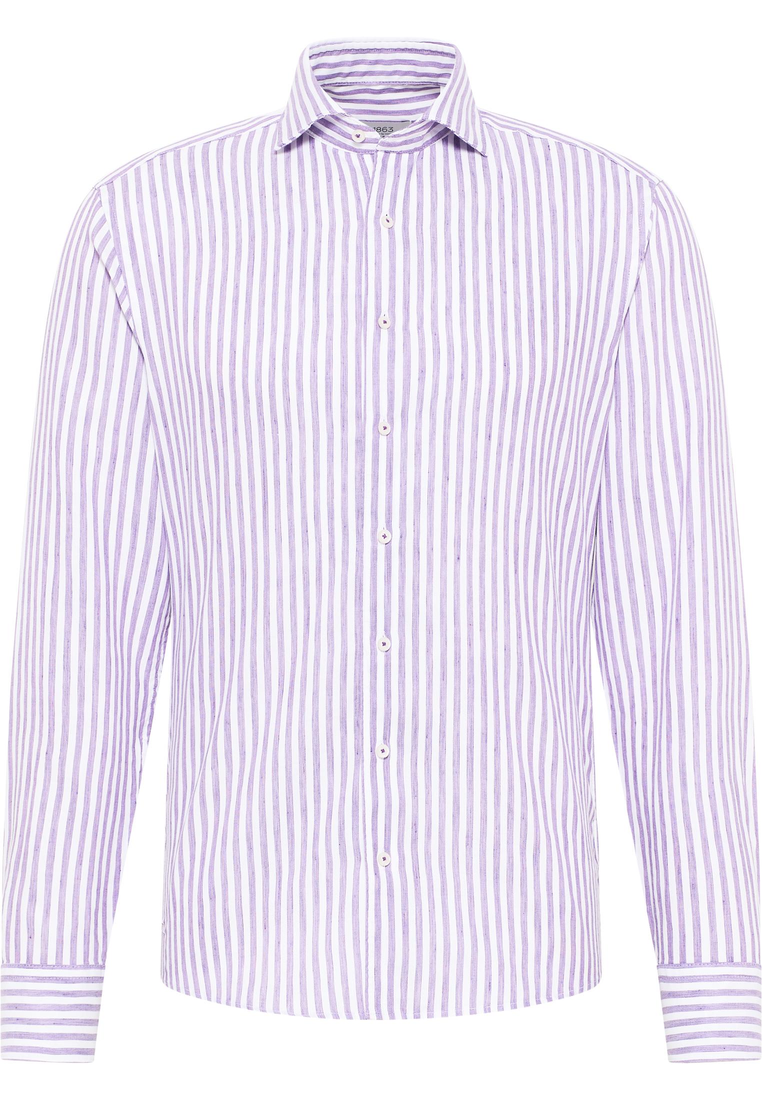 SLIM FIT Shirt in plum striped