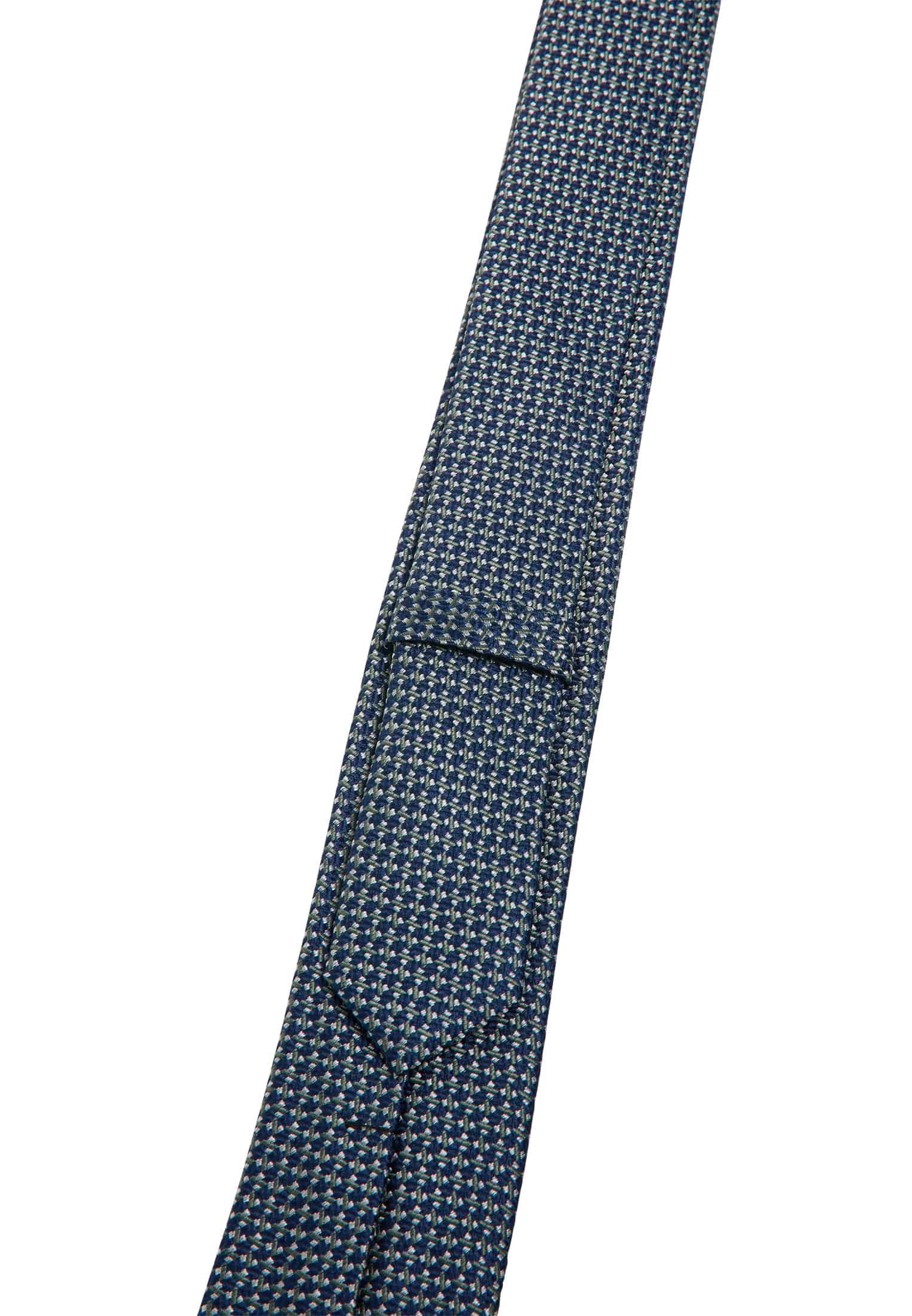 Krawatte in navy/grün strukturiert