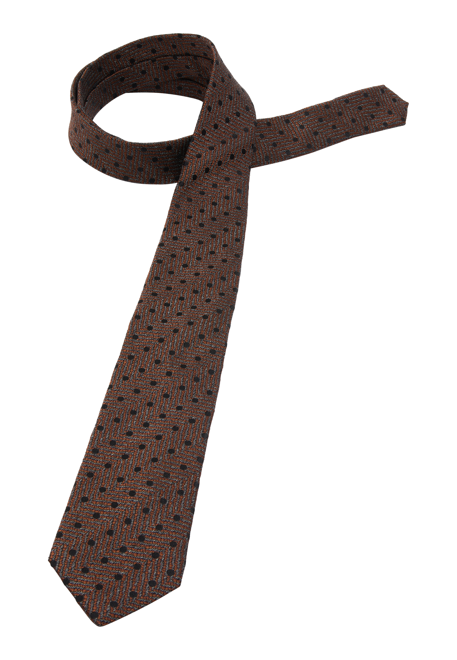 Krawatte in braun strukturiert | braun | 142 | 1AC01933-02-91-142