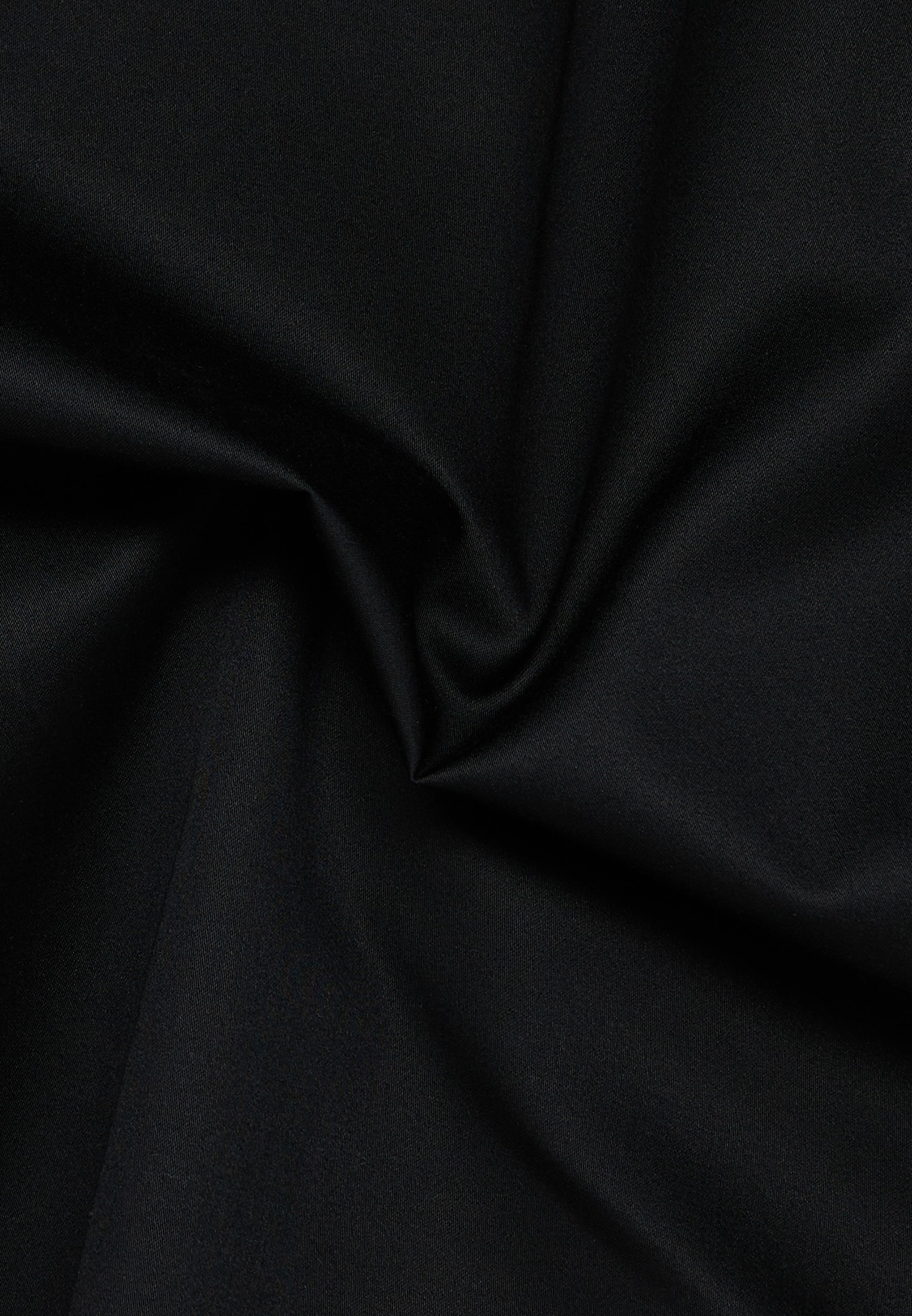 Satin Shirt Bluse in schwarz unifarben