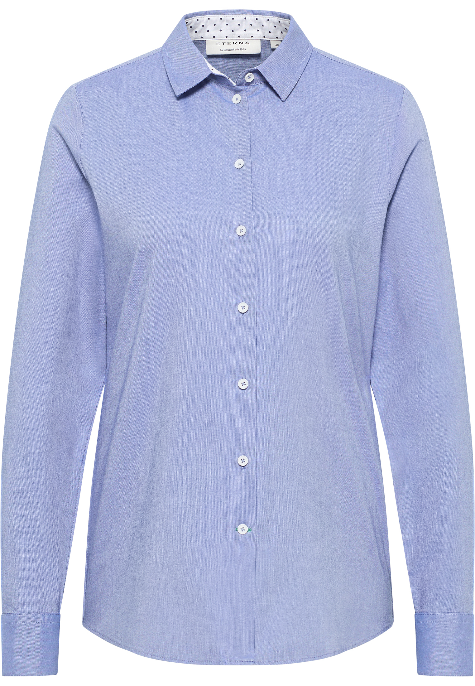 Oxford Shirt Bluse navy unifarben navy 2BL04170-01-91-36-1/1 | | 36 | | in Langarm