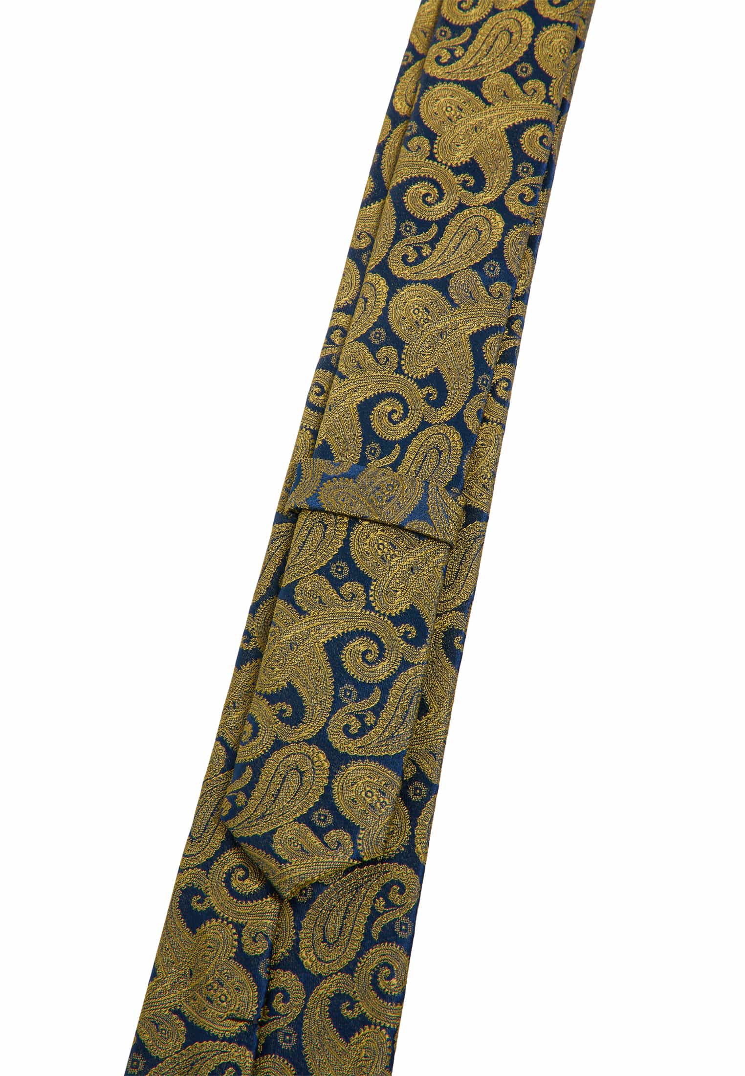 Tie in yellow patterned