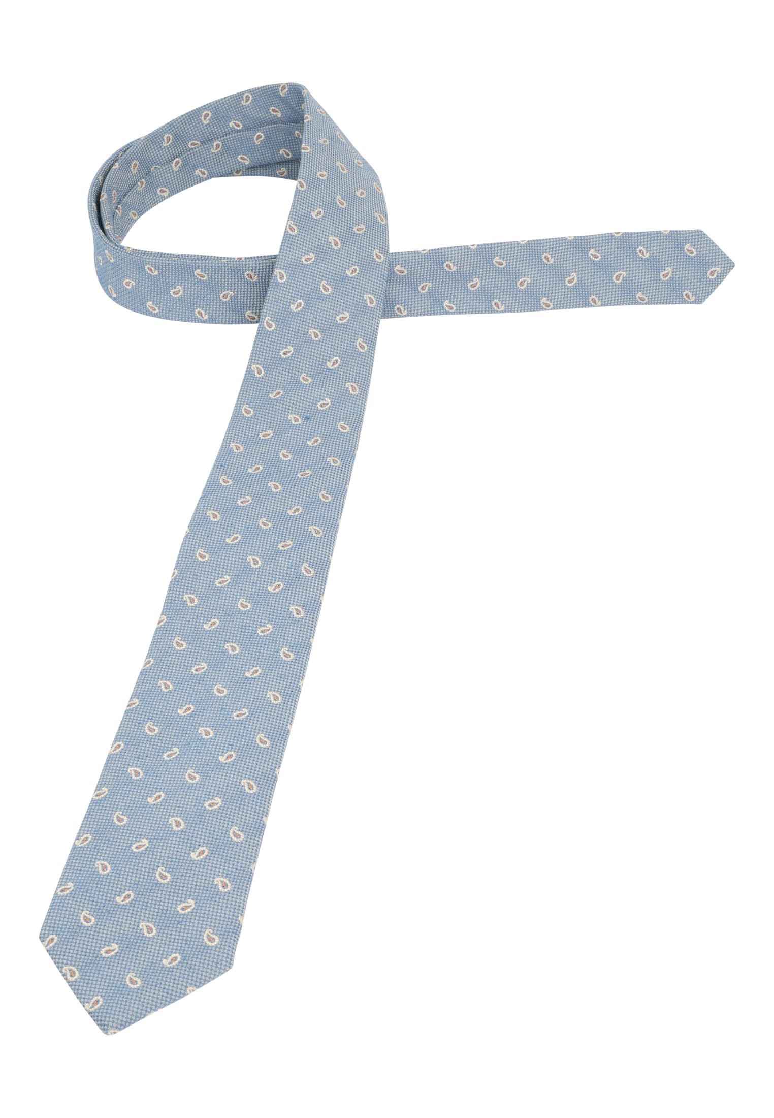 Krawatte in blau gemustert