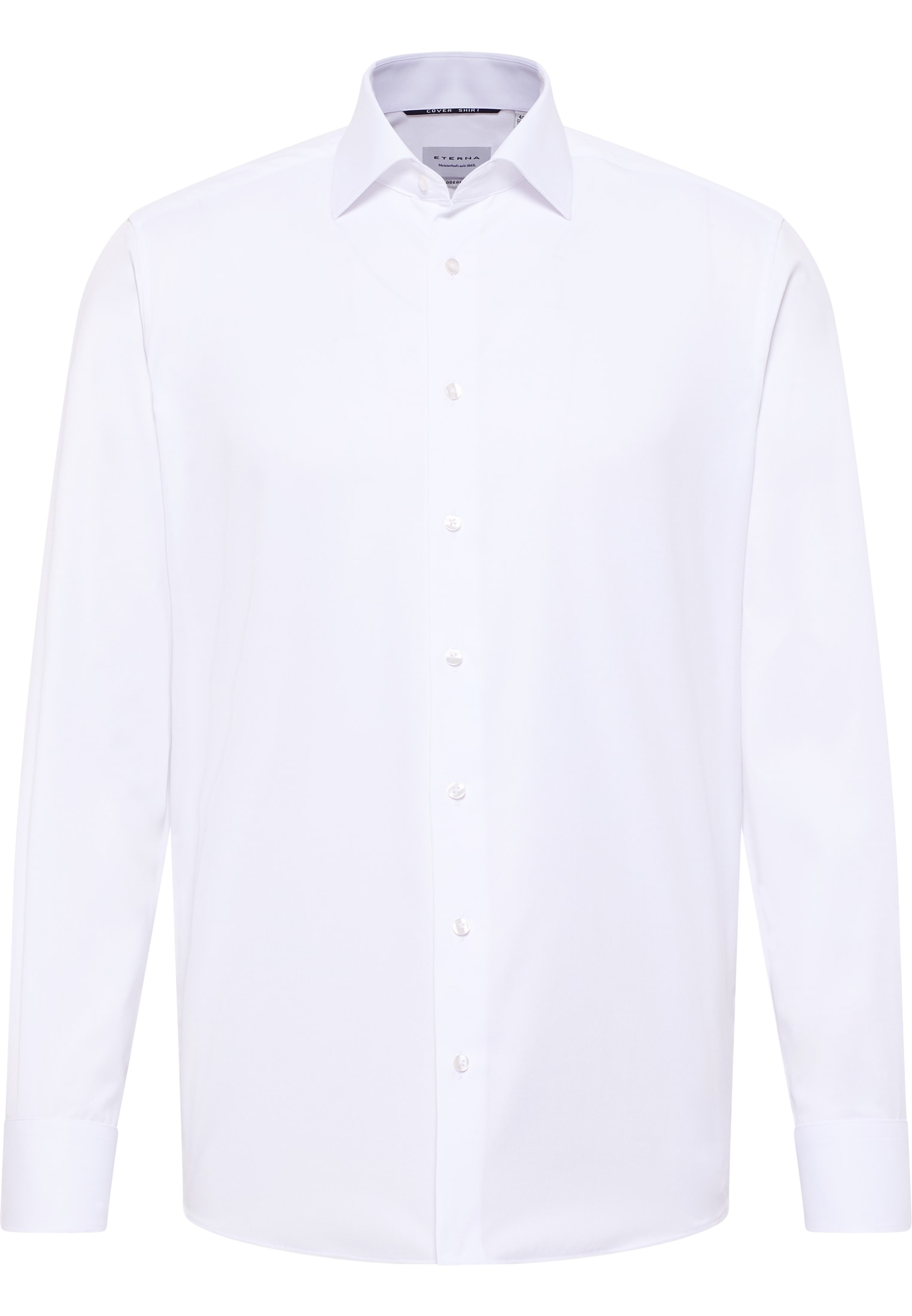 MODERN FIT Cover Shirt in wit vlakte