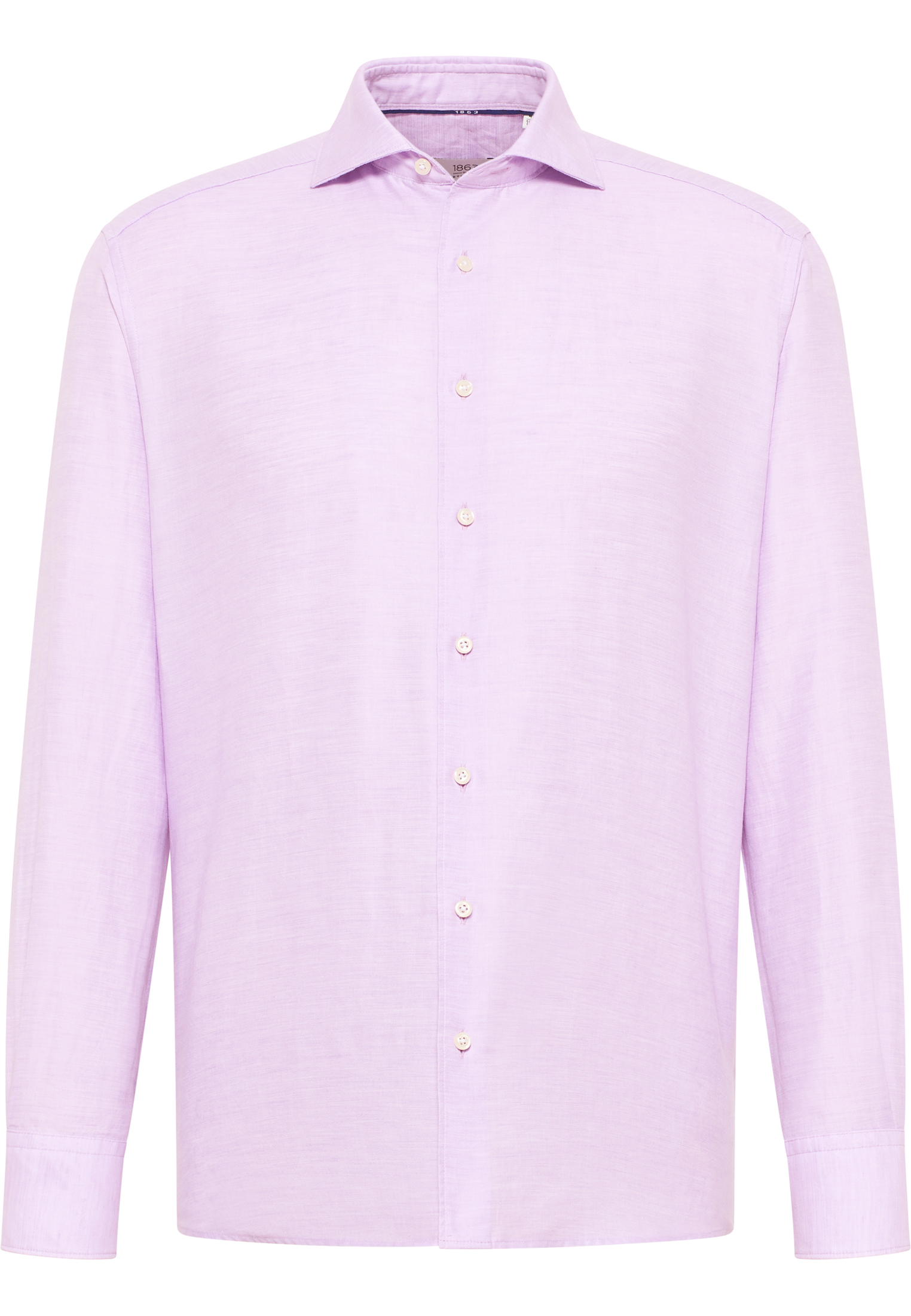 COMFORT FIT Linen Shirt in lavender unifarben