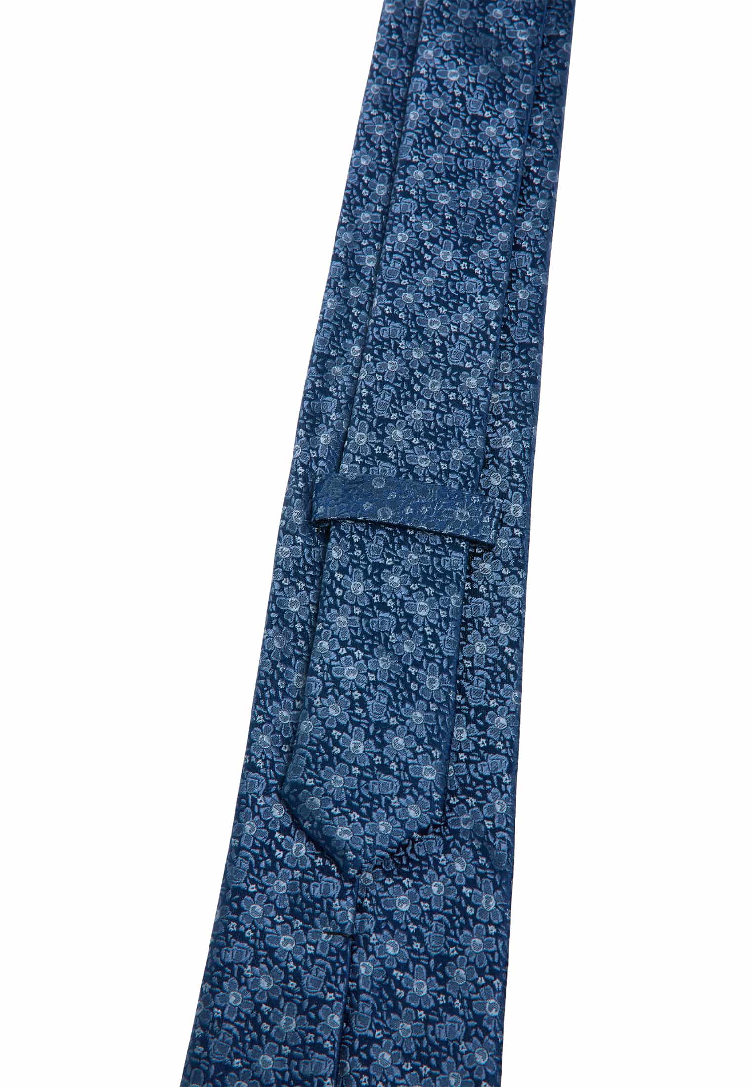 Cravate bleu estampé