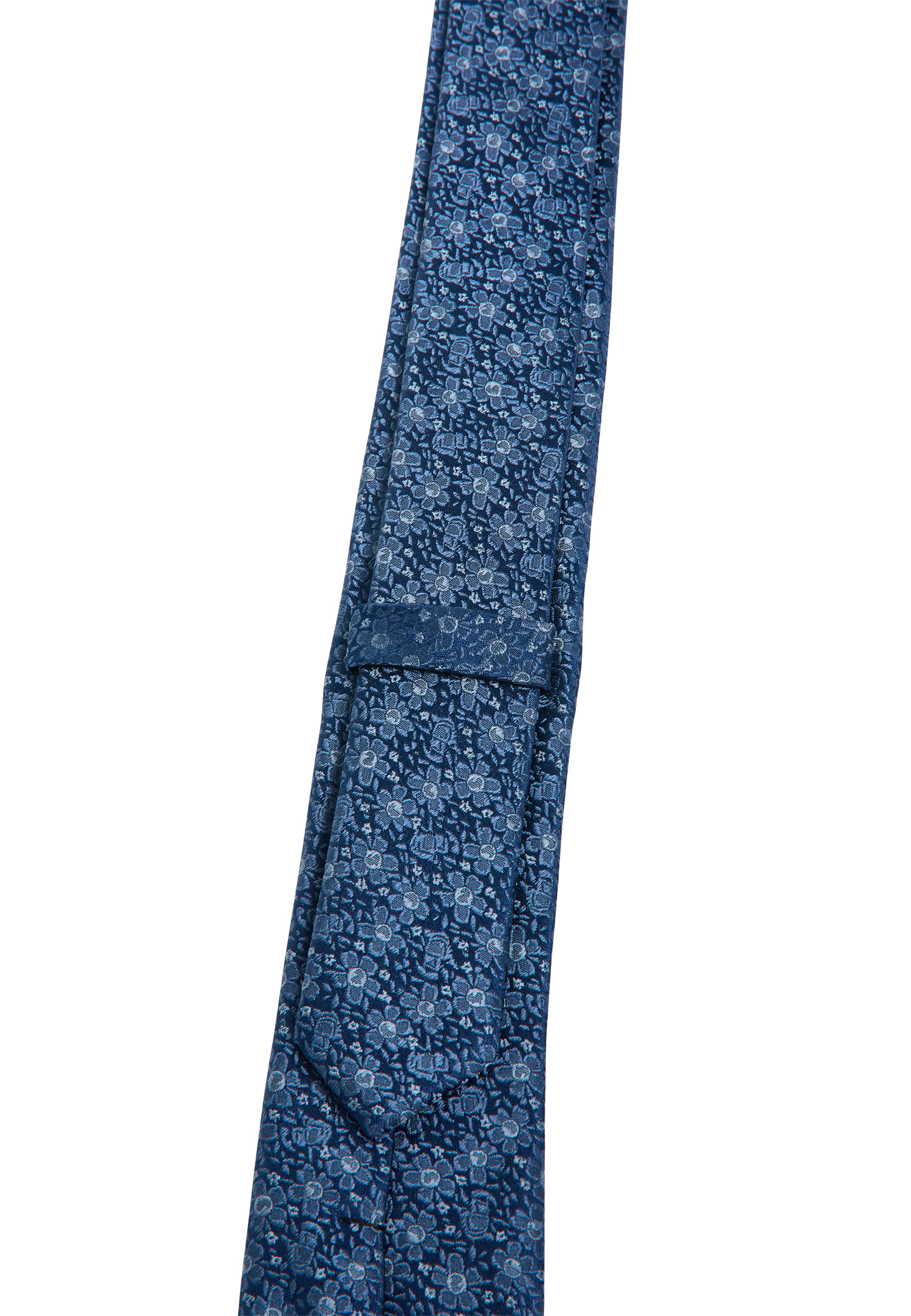 Cravate bleu estampé