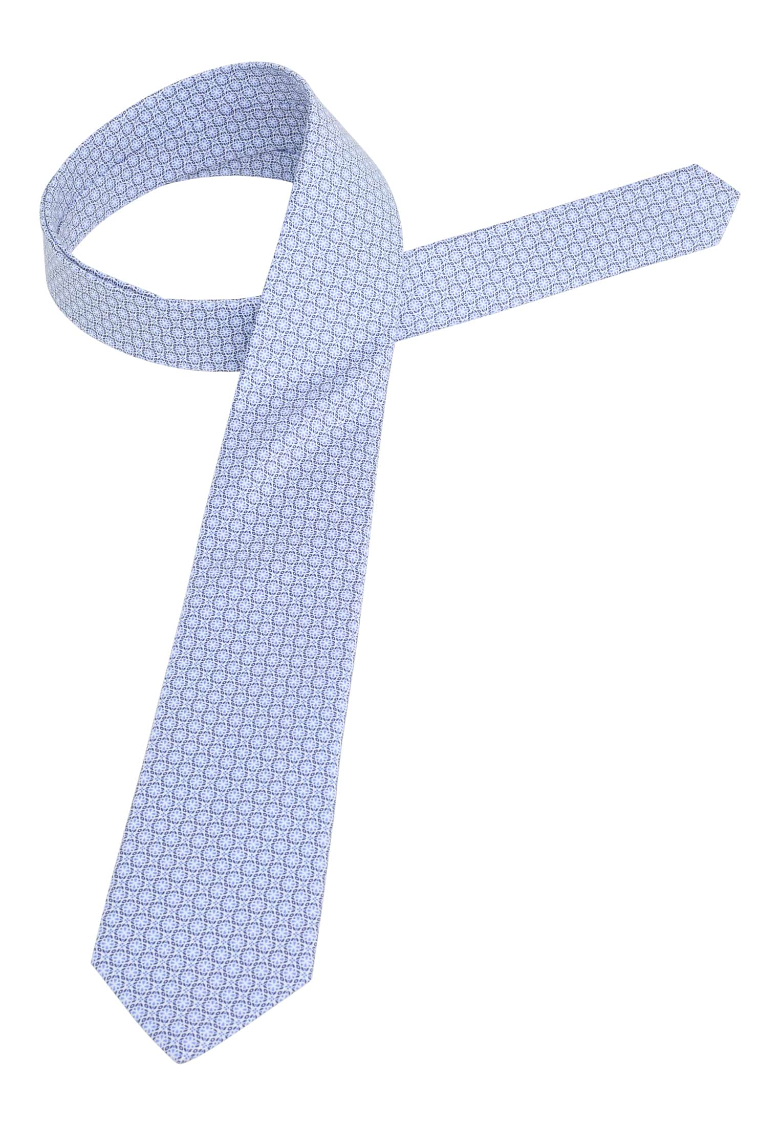 Krawatte in blau 1AC01991-01-41-142 bedruckt | | 142 blau 