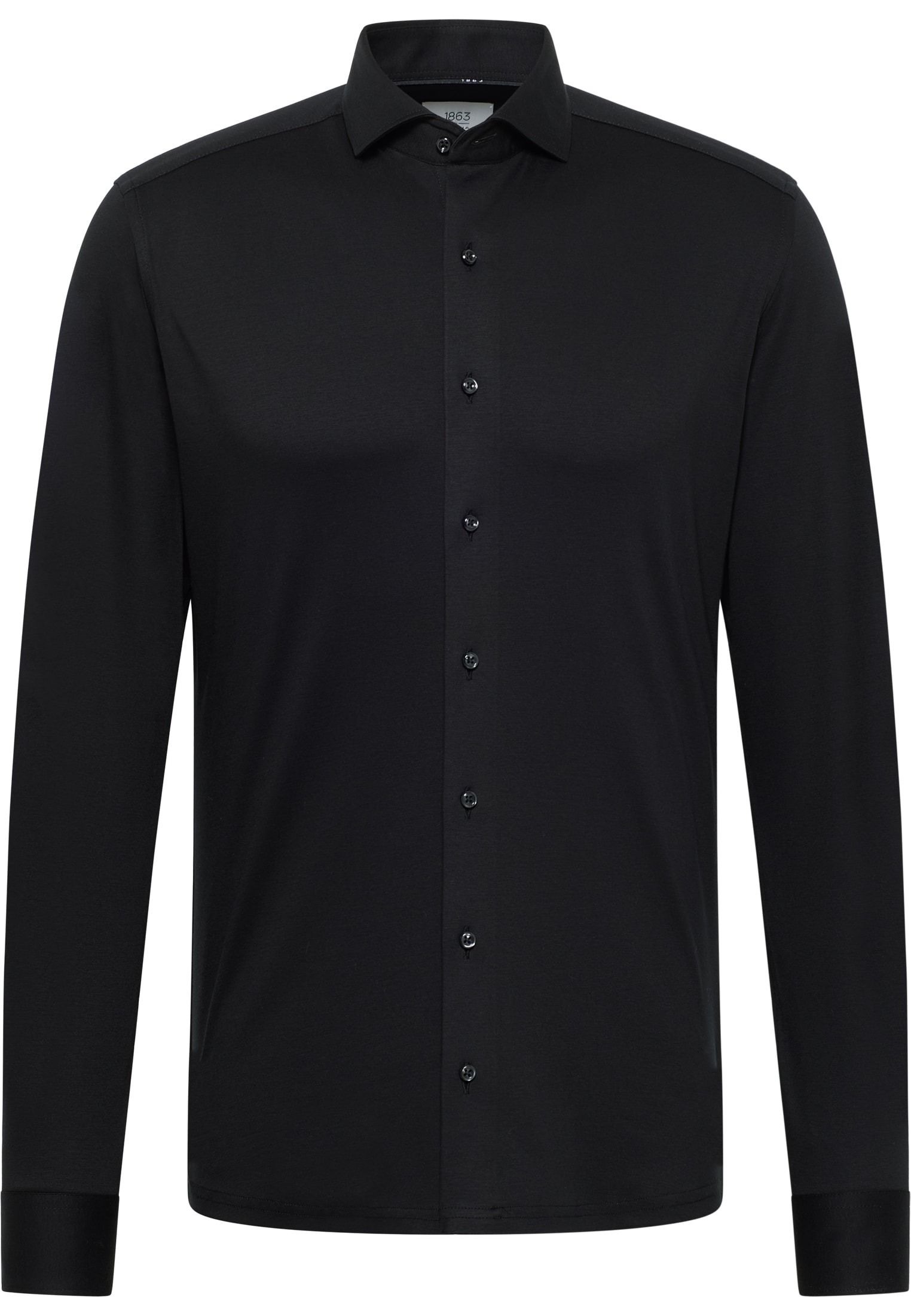 SLIM FIT Jersey Shirt noir uni