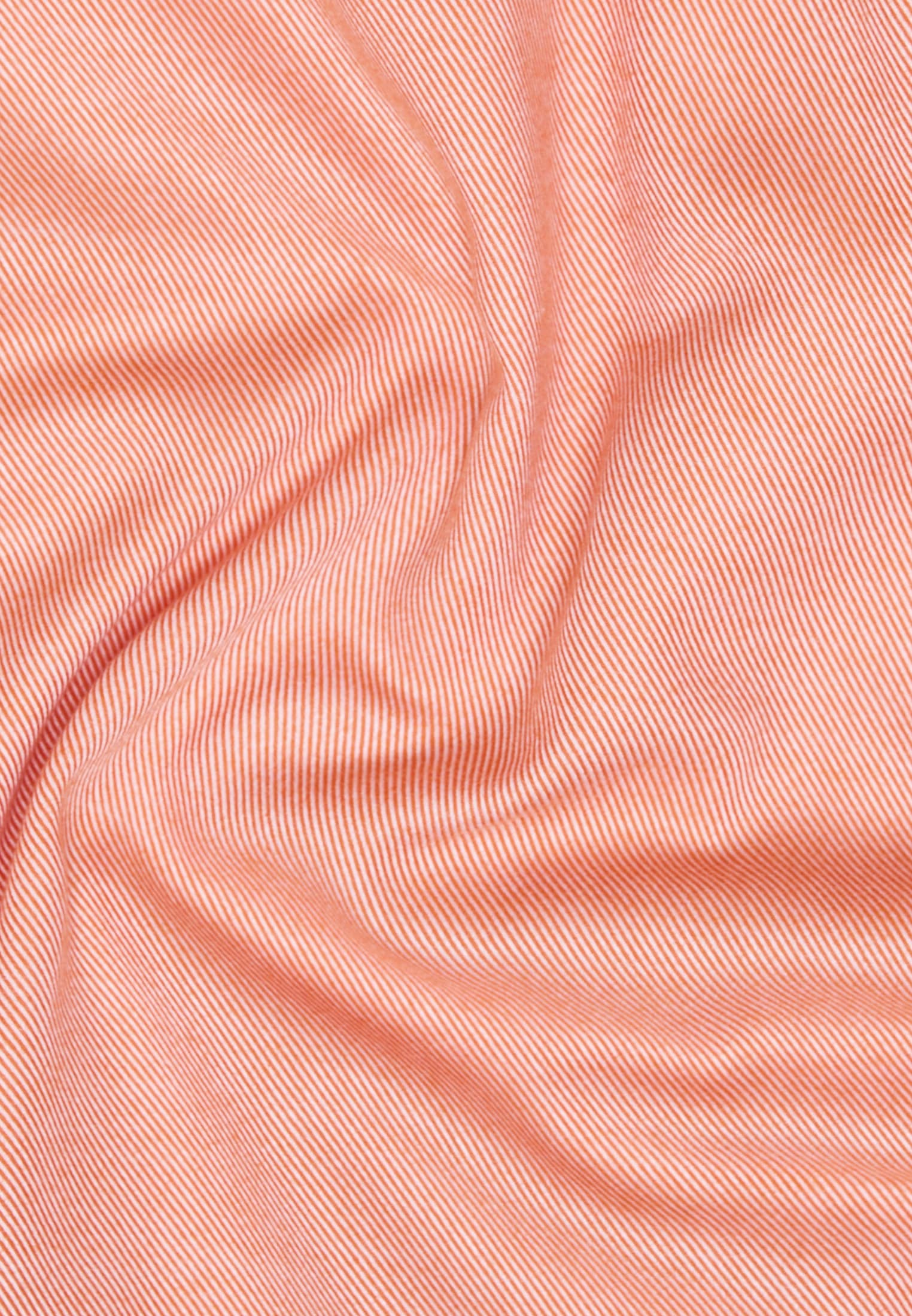 shirt-blouse in orange plain