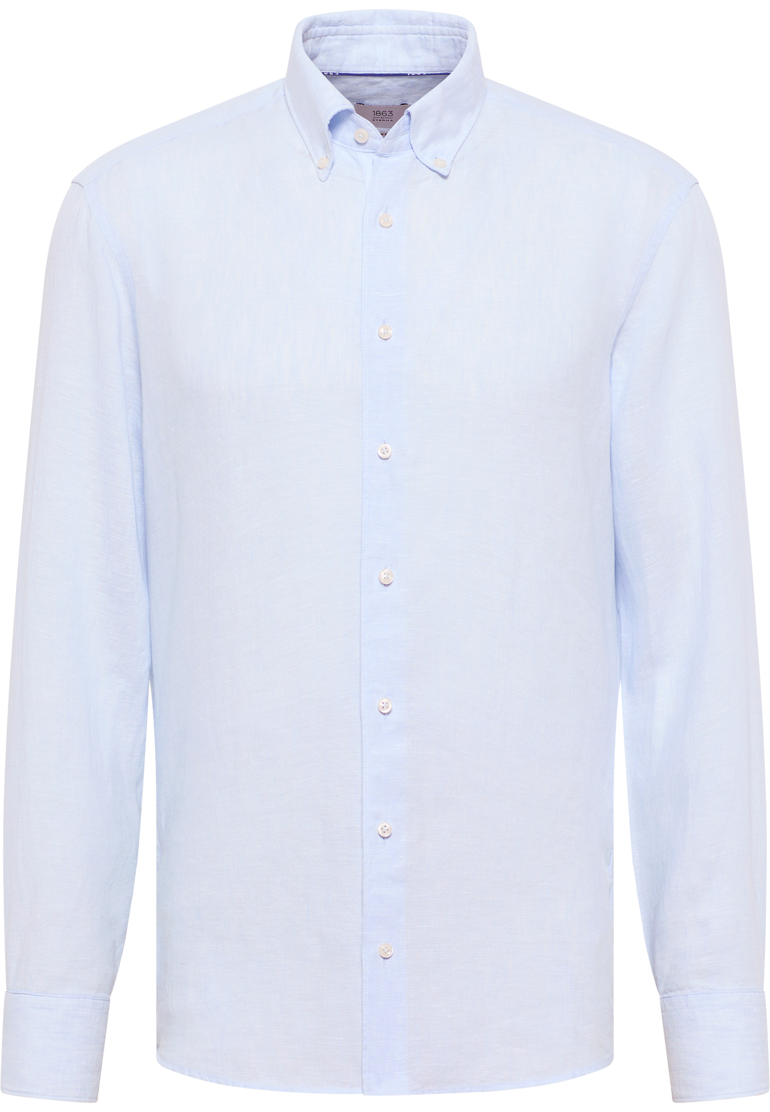 SLIM FIT Overhemd in lyseblå vlakte