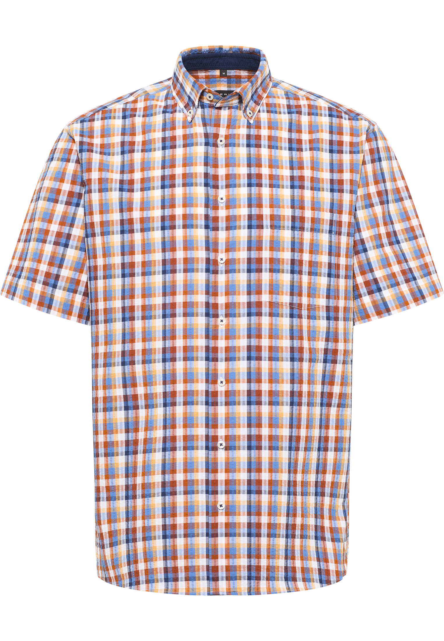 MODERN FIT Overhemd in oranje geruit