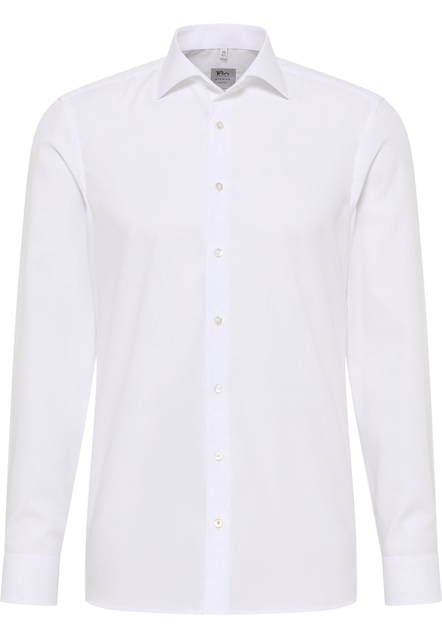 SLIM FIT Original Shirt in weiß unifarben