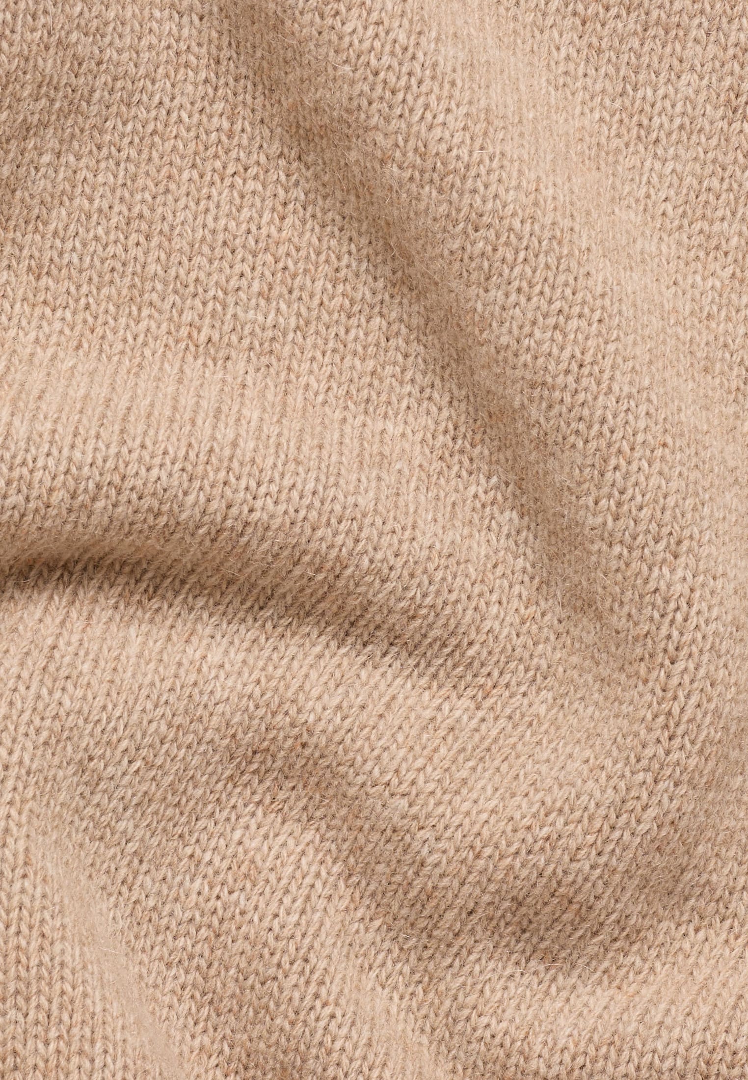 Strick Pullover in braun unifarben
