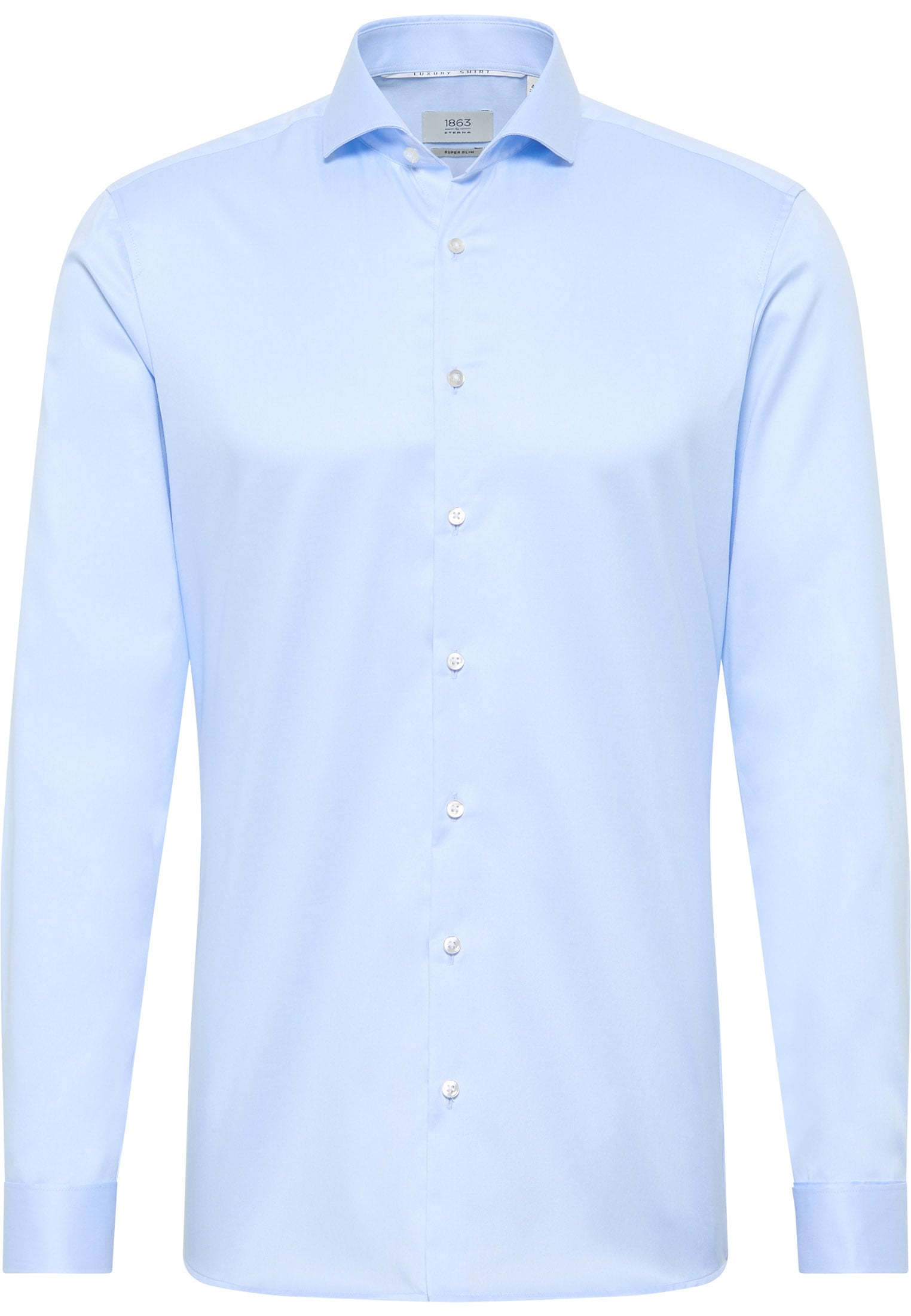 SUPER SLIM Luxury Shirt in lyseblå vlakte