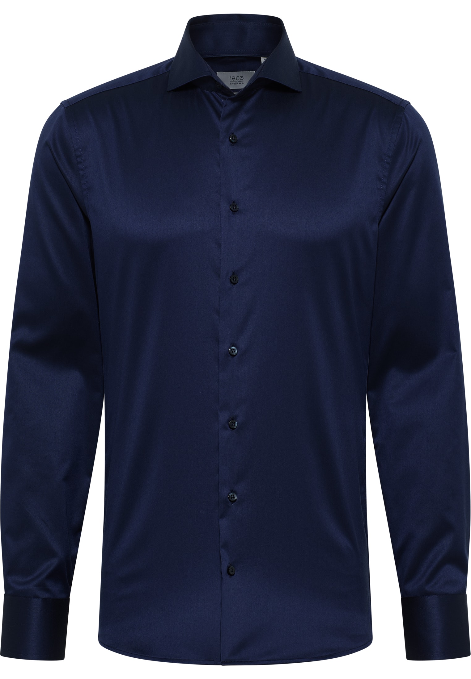 SLIM FIT Luxury Shirt bleu foncé uni